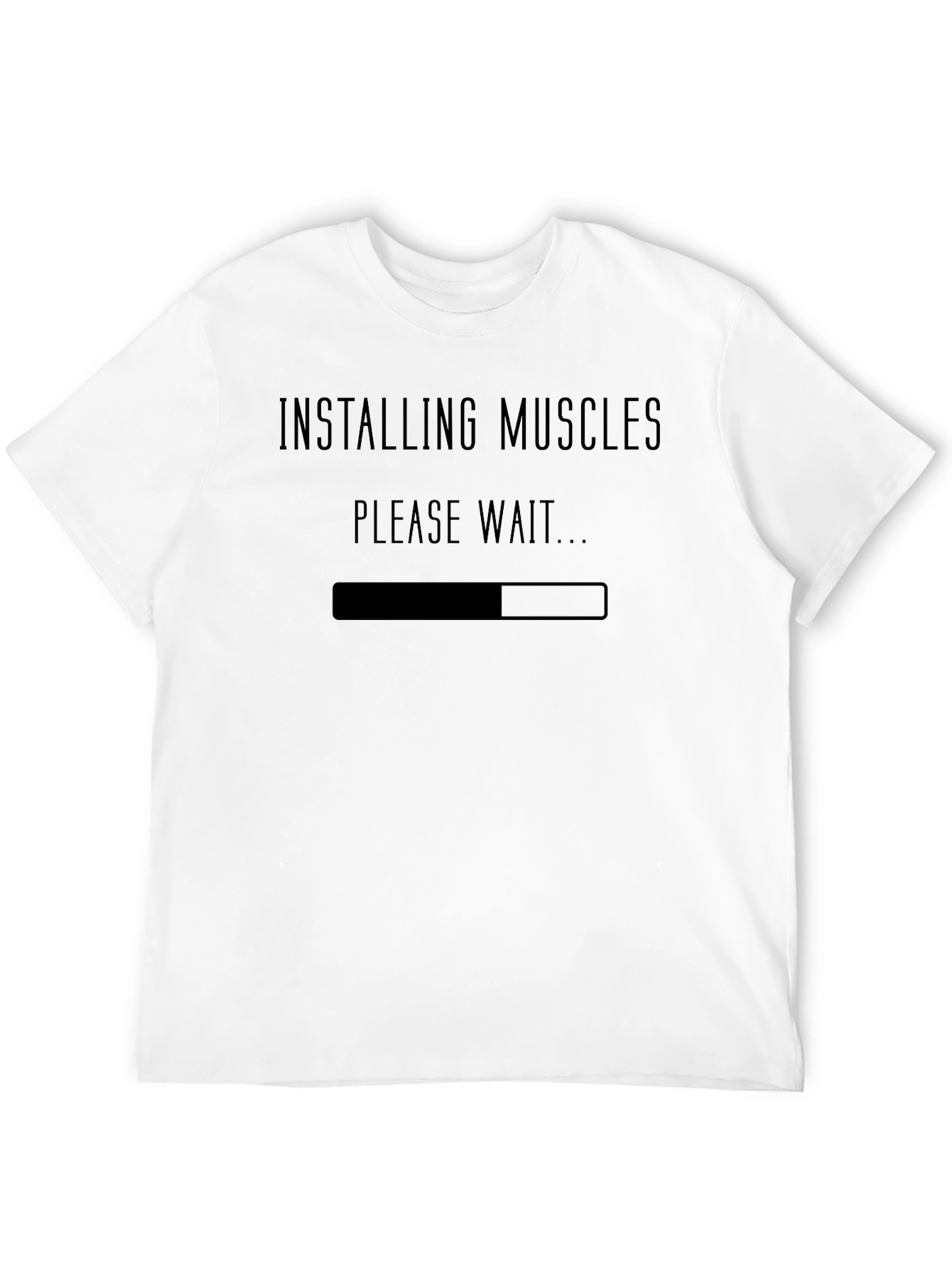 Black Installing Muscles Graphic Tee - Black view 12