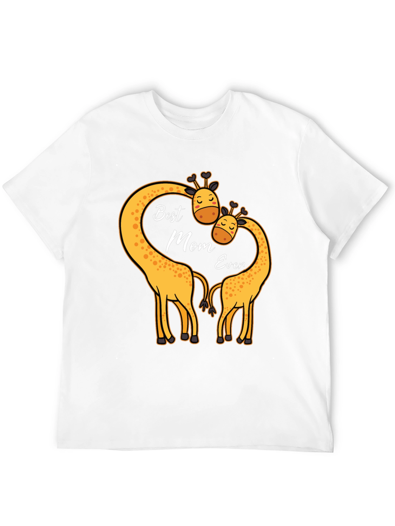 Black Best Mom Ever Giraffe T-Shirt view 12