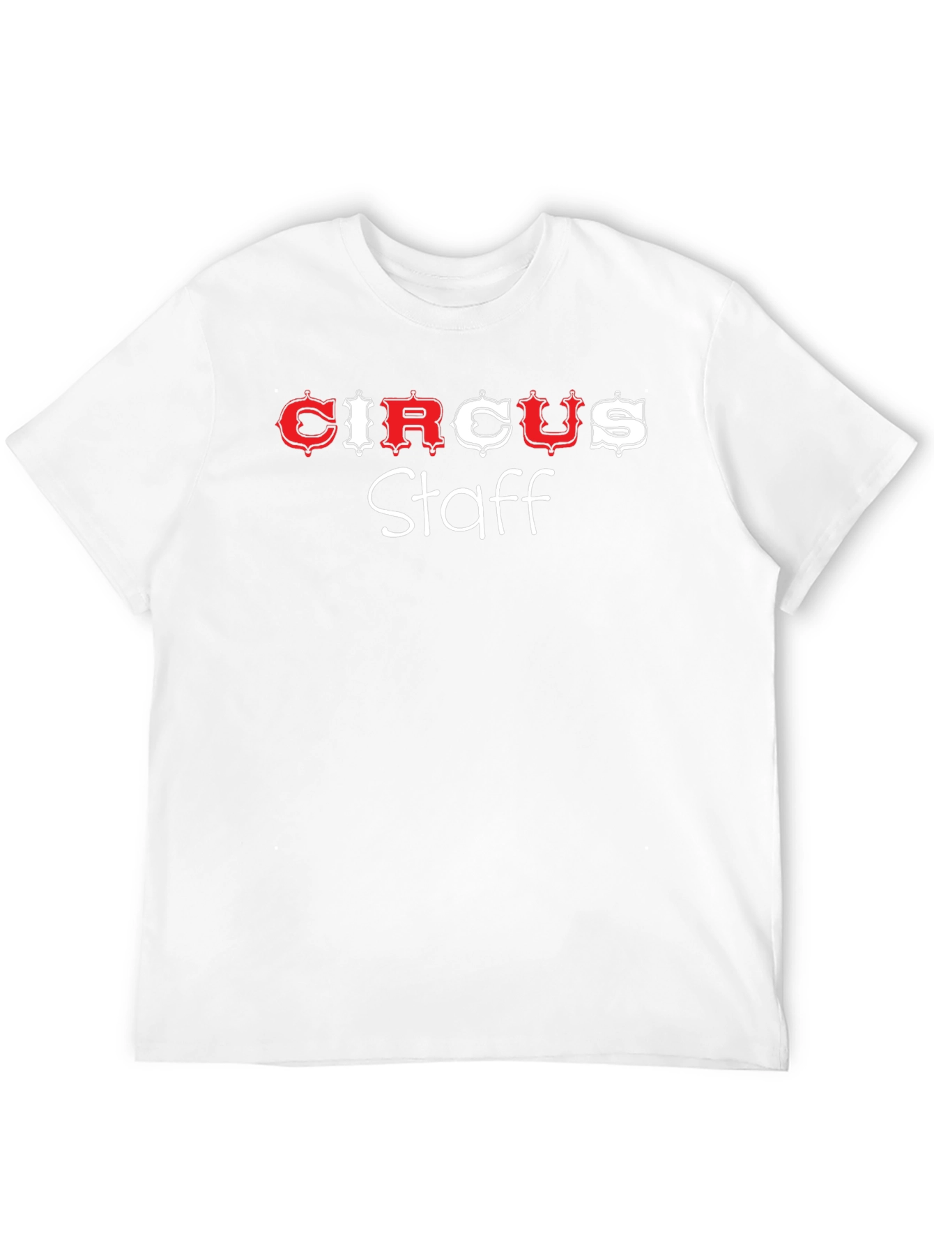 Black Circus Staff T-Shirt - Novelty Black Cotton Tee view 12