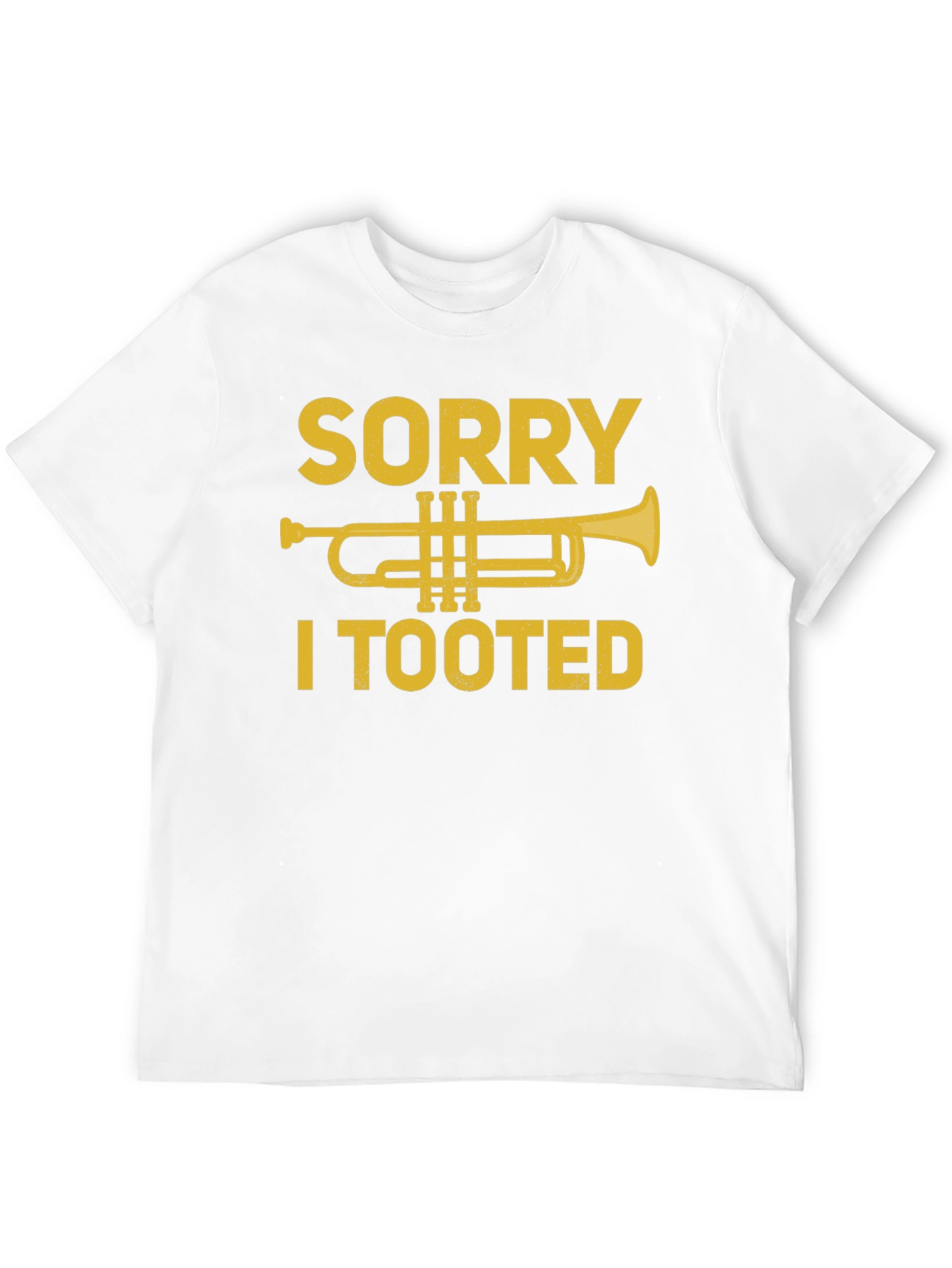 Black Sorry I Tooted Trumpet T-Shirt - Funny Music Tee view 12