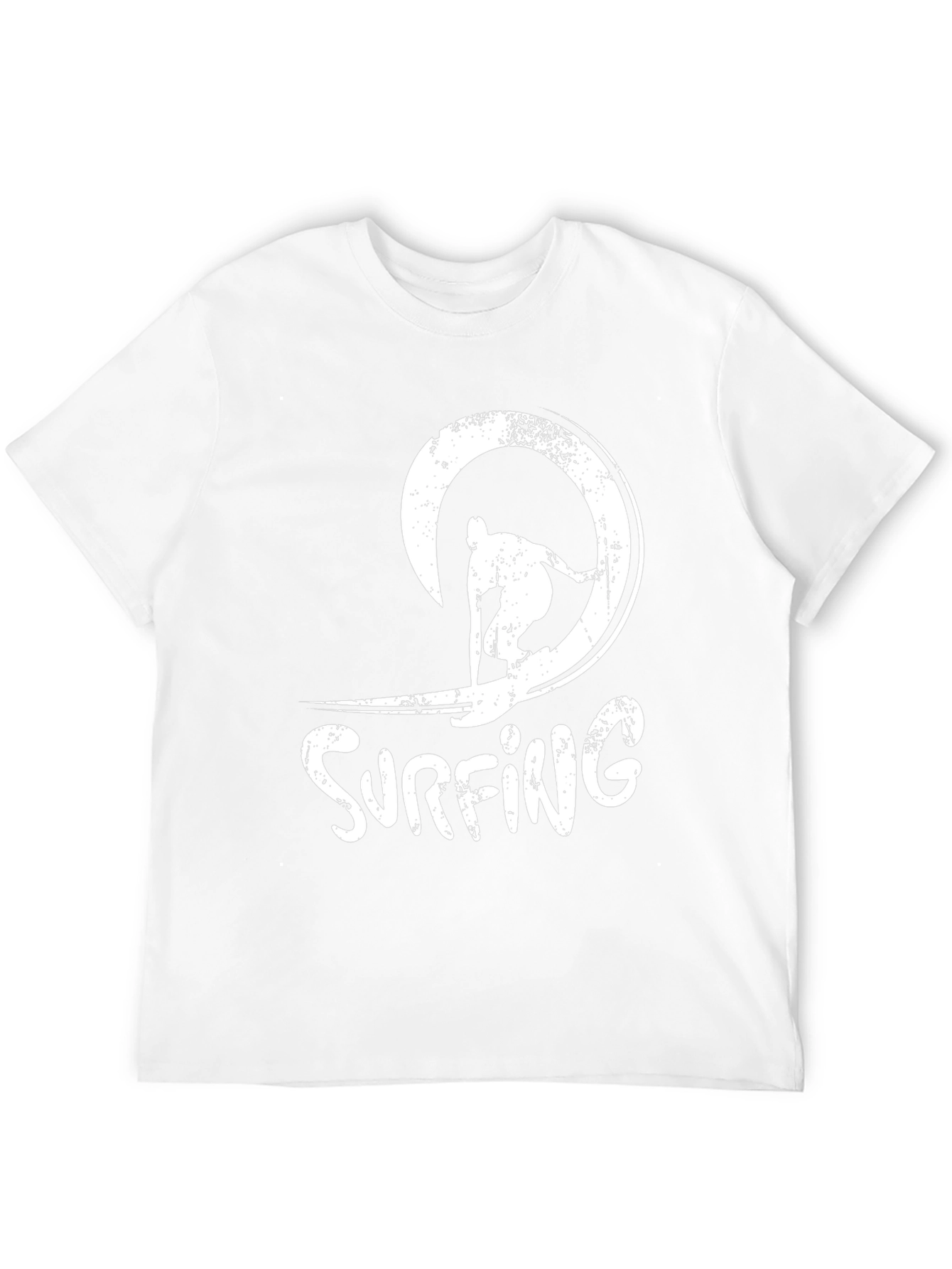 Black Surfing Wave Graphic Black T-Shirt view 12