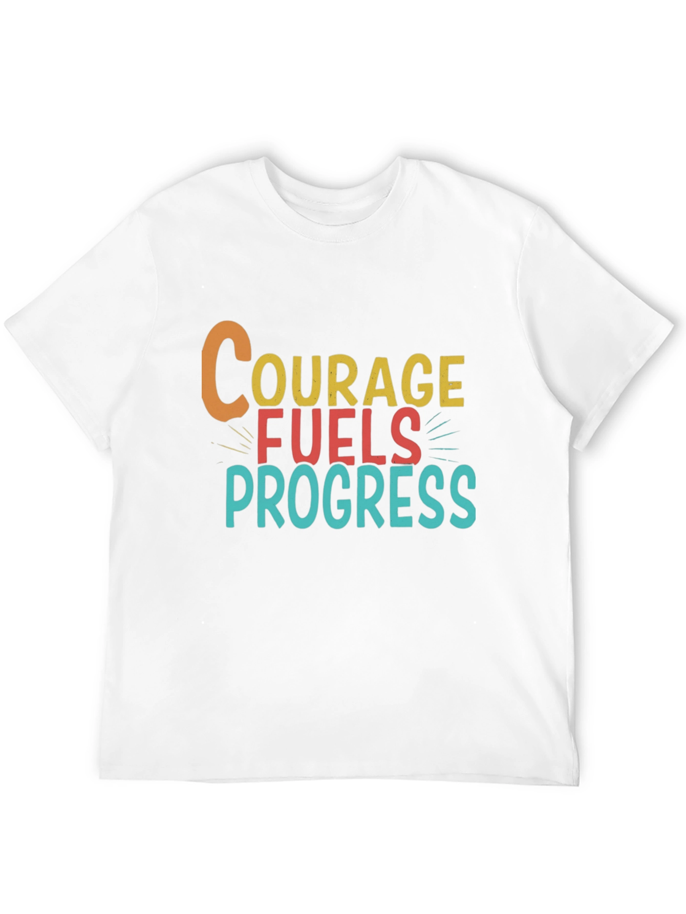 Black Courage Fuels Progress Graphic Tee view 12