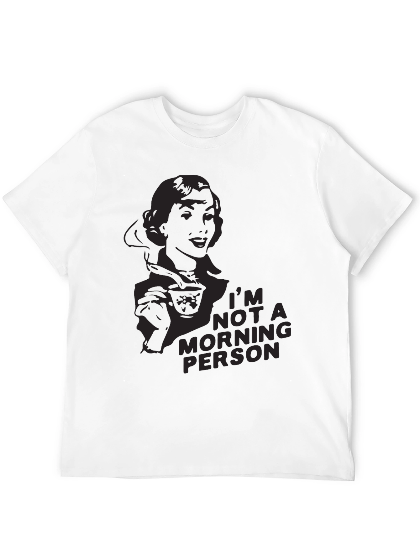 Black I'm Not A Morning Person Graphic T-Shirt view 12