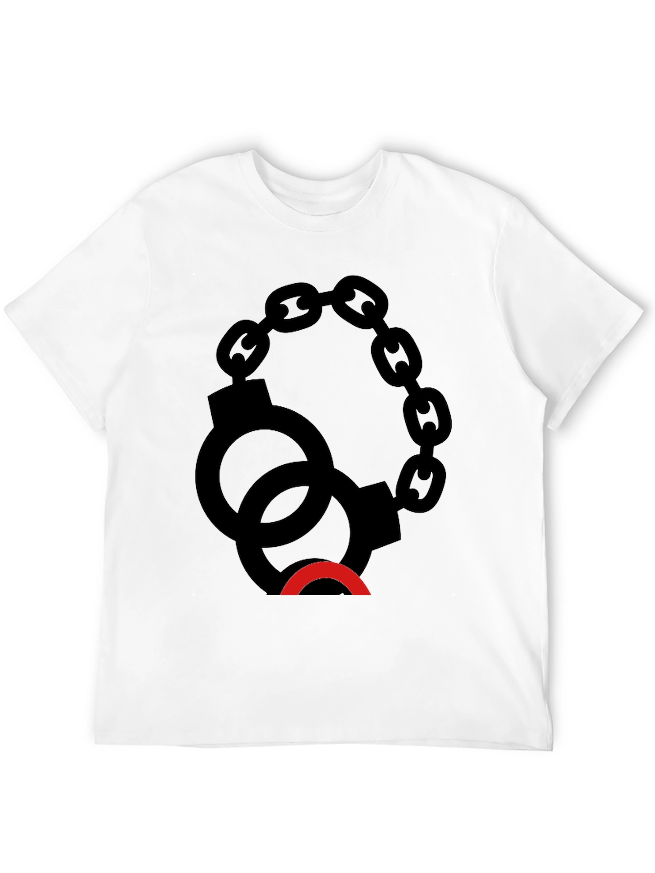 Black Handcuff Graphic Tee - Edgy Style view 12
