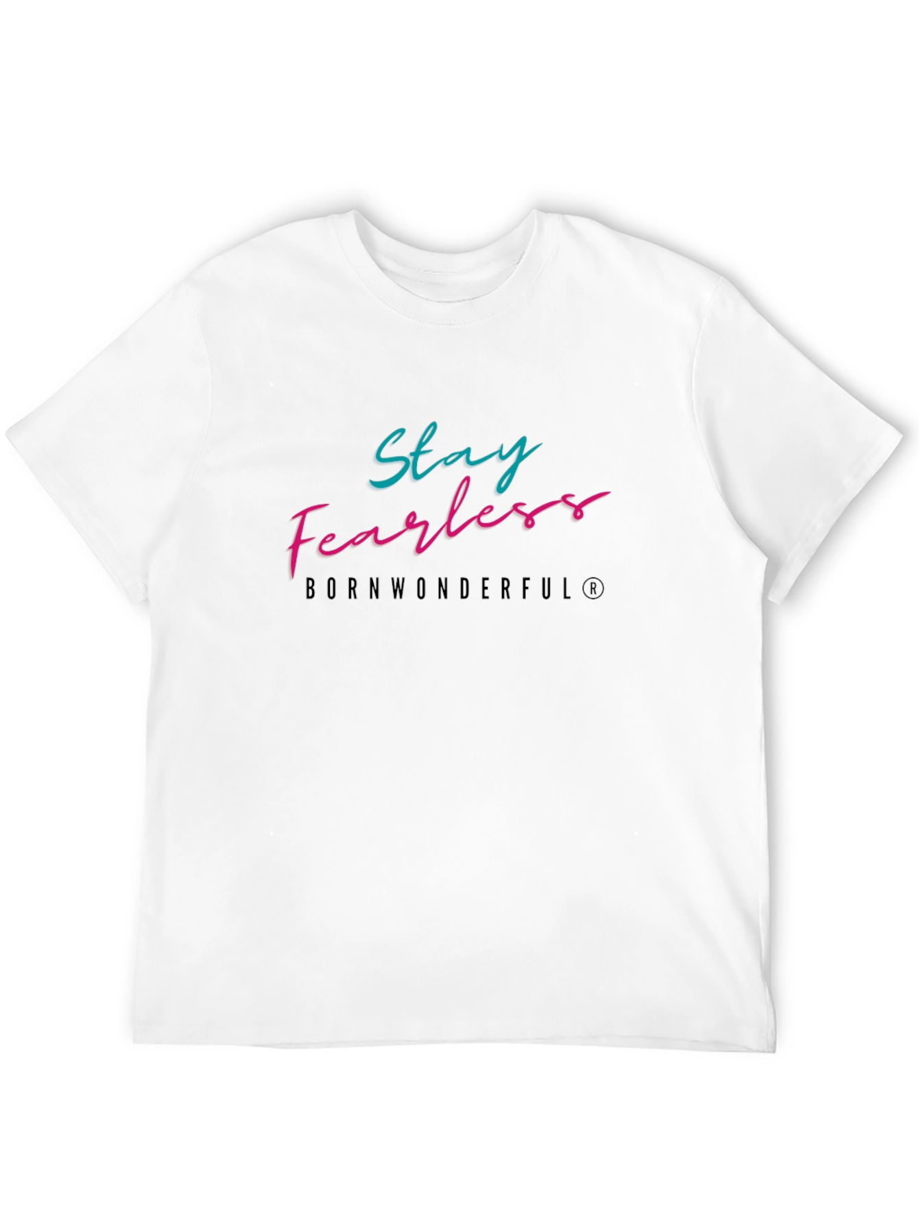 Black Stay Fearless Graphic Tee - Black Cotton Blend view 12