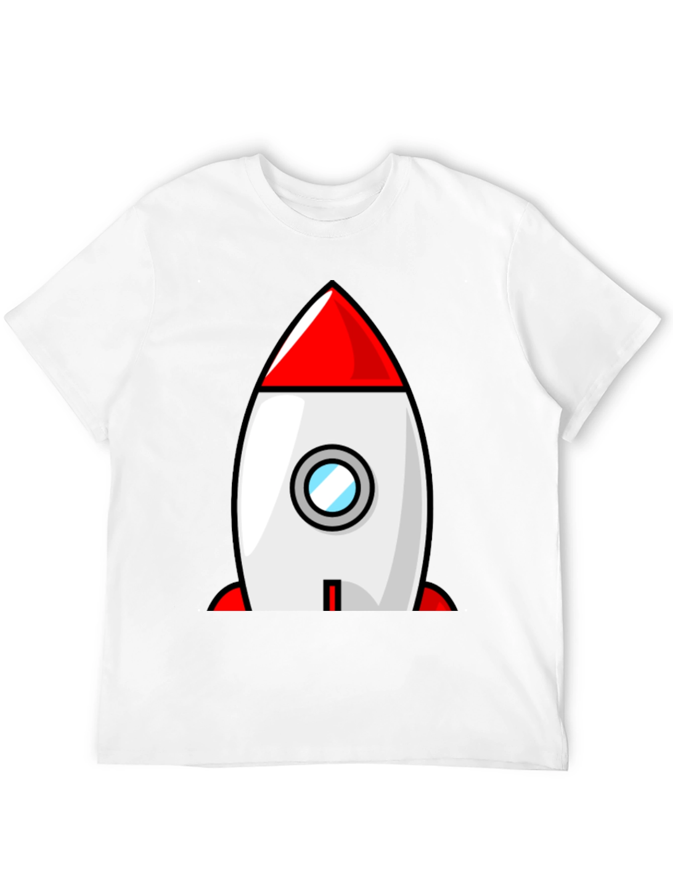 Black Rocket Ship Graphic Tee - Blast Off in Style! view 12