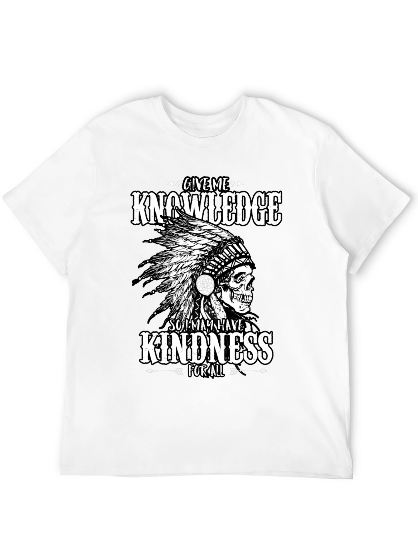 Black Knowledge & Kindness Graphic T-Shirt view 12