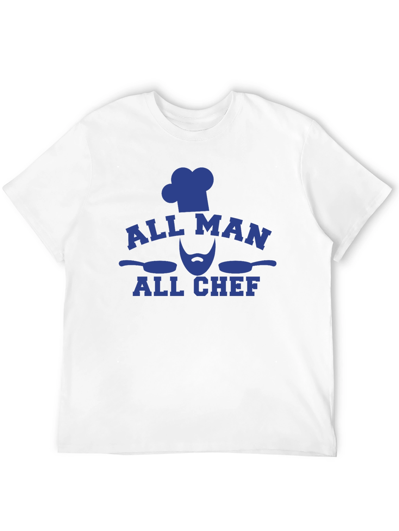 Black All Man All Chef Graphic Tee - Black Cotton T-Shirt view 12