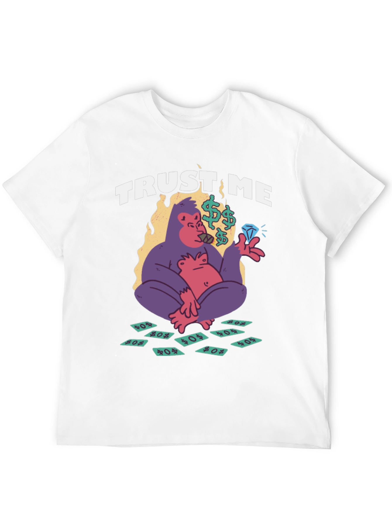 Black Trust Me Gorilla Graphic Tee view 12