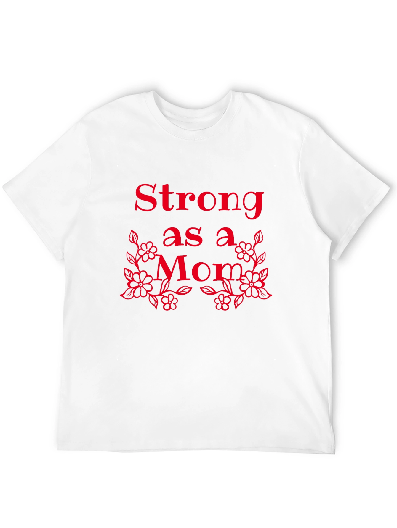 Black Strong as a Mom Graphic Tee - Black view 12