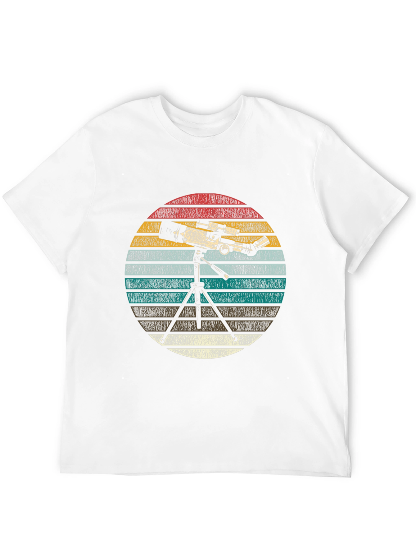 Black Telescope Graphic Print Tee - Astronomy Lover Gift view 12