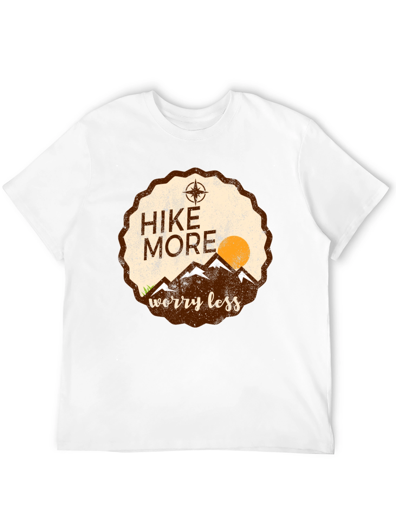 Black Hike More Worry Less Graphic Tee - Adventure Awaits view 12