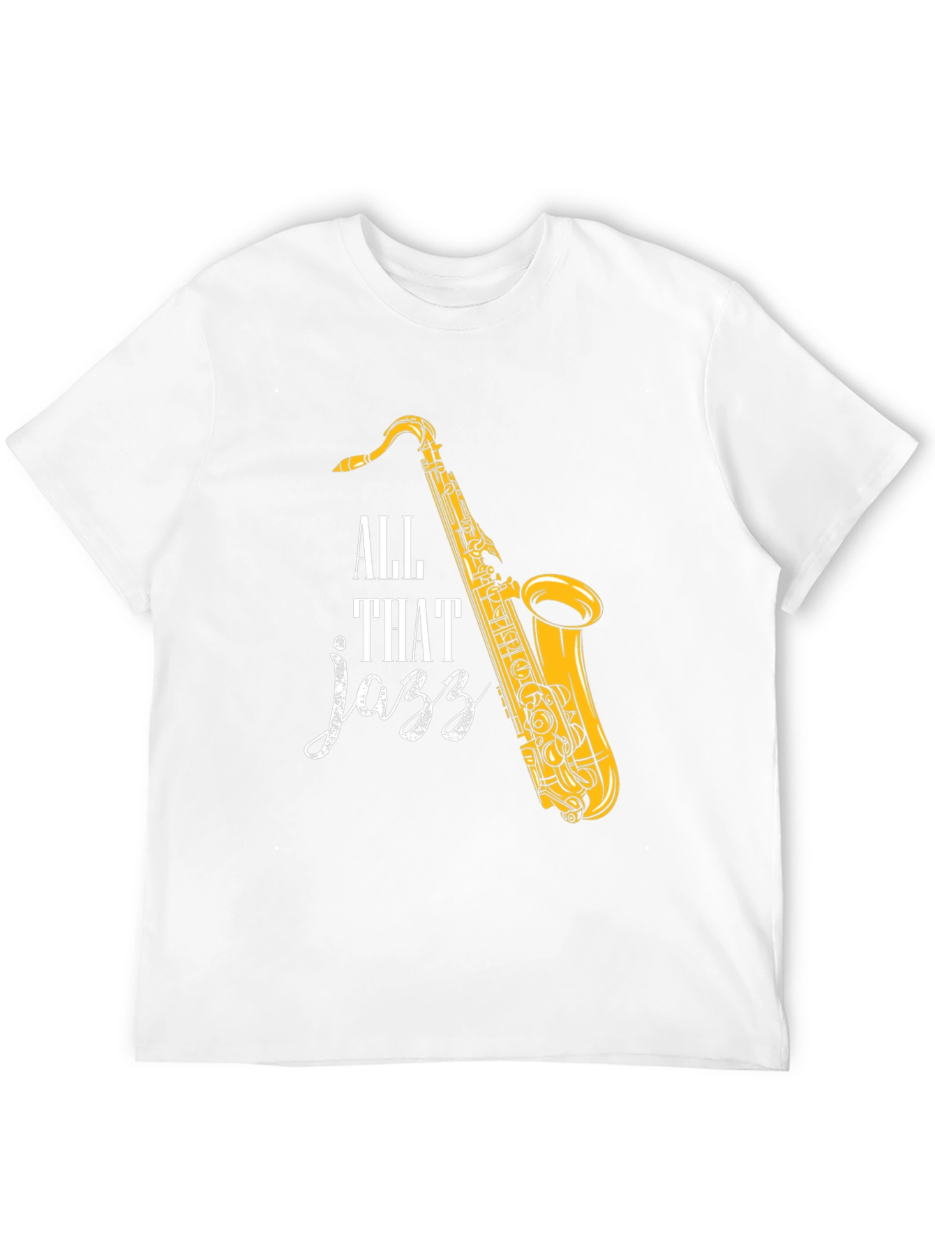 Black All That Jazz Saxophone Graphic T-Shirt view 12