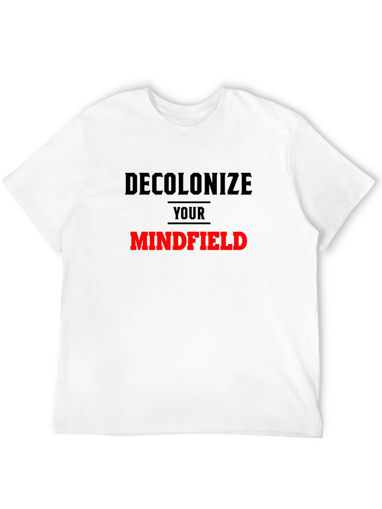 Black Decolonize Your Mindfield Graphic Tee view 12
