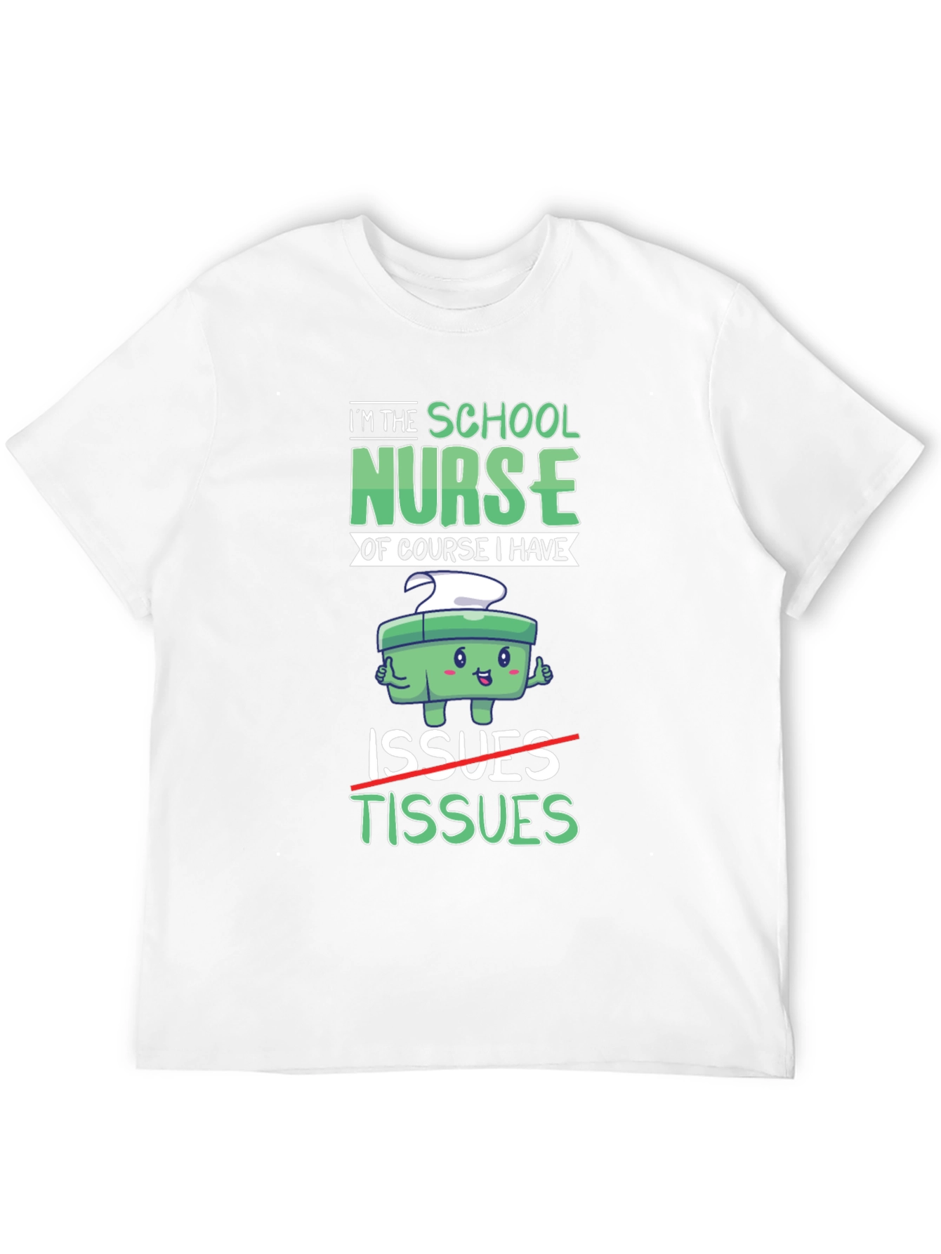 Black School Nurse Humor T-Shirt: Issues & Tissues Graphic Tee view 12