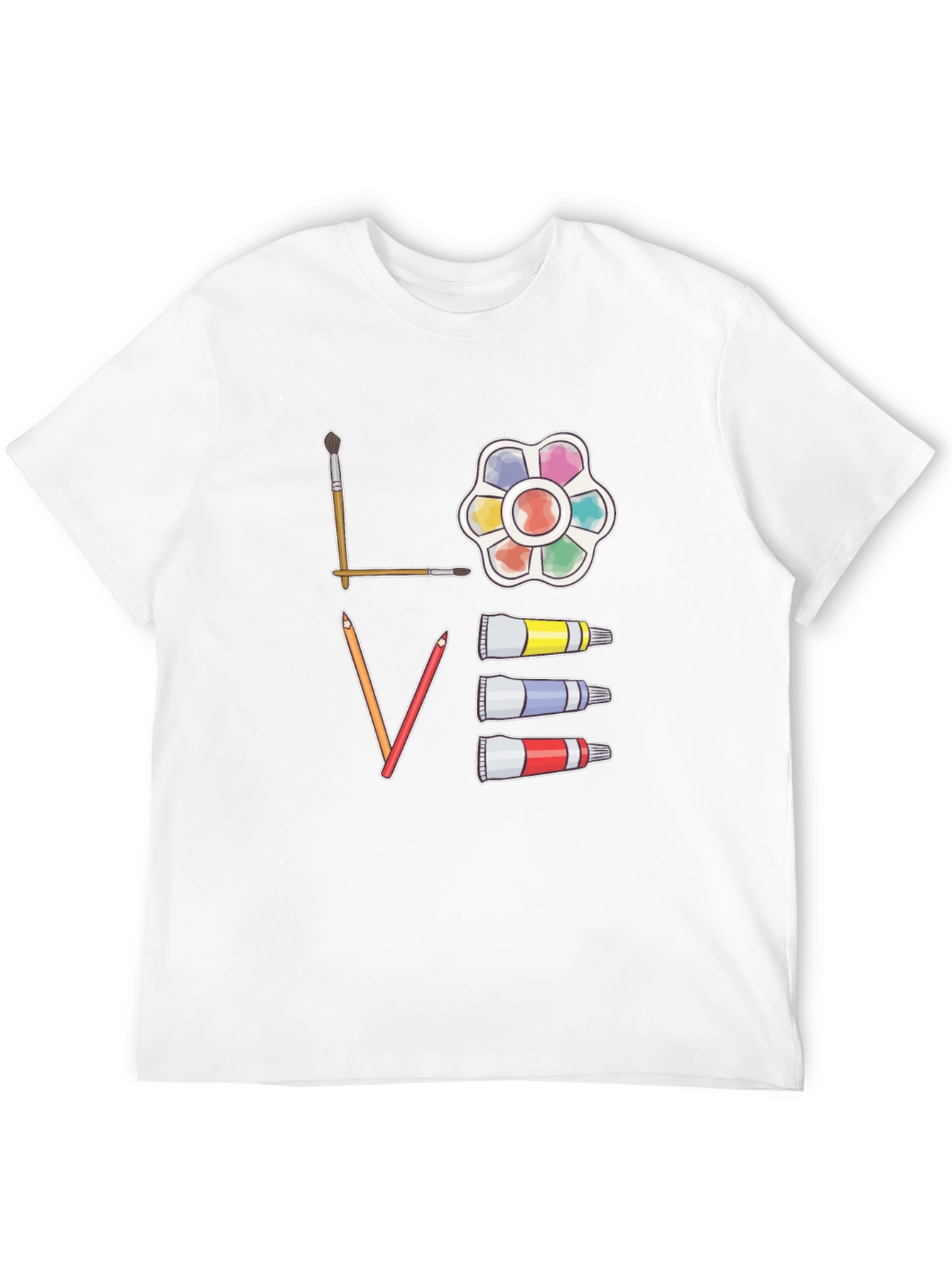 Black Artist "Love" Graphic Tee - Black Cotton view 12