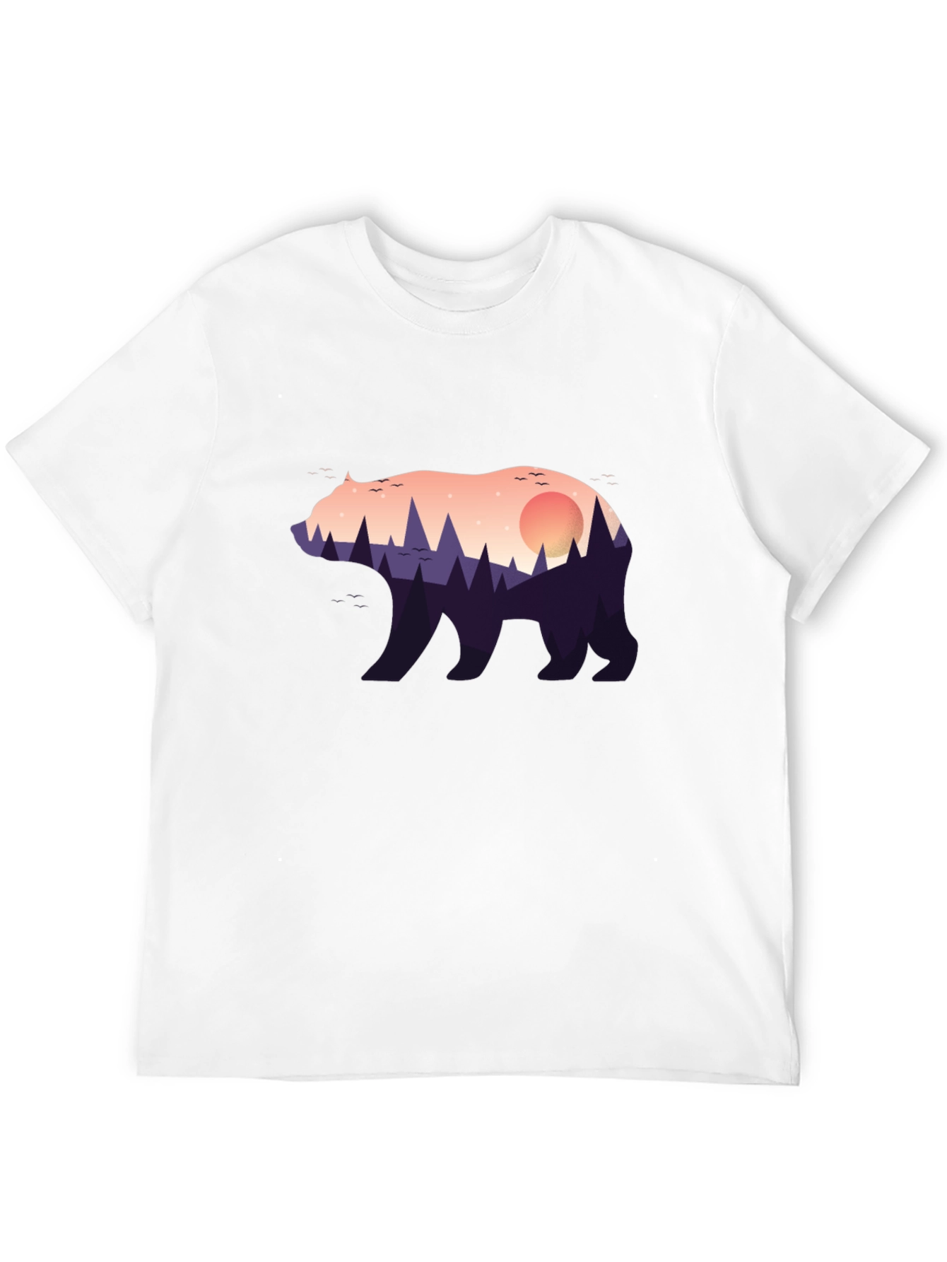 Black Nature Bear Graphic Tee - Stylish Menswear view 12