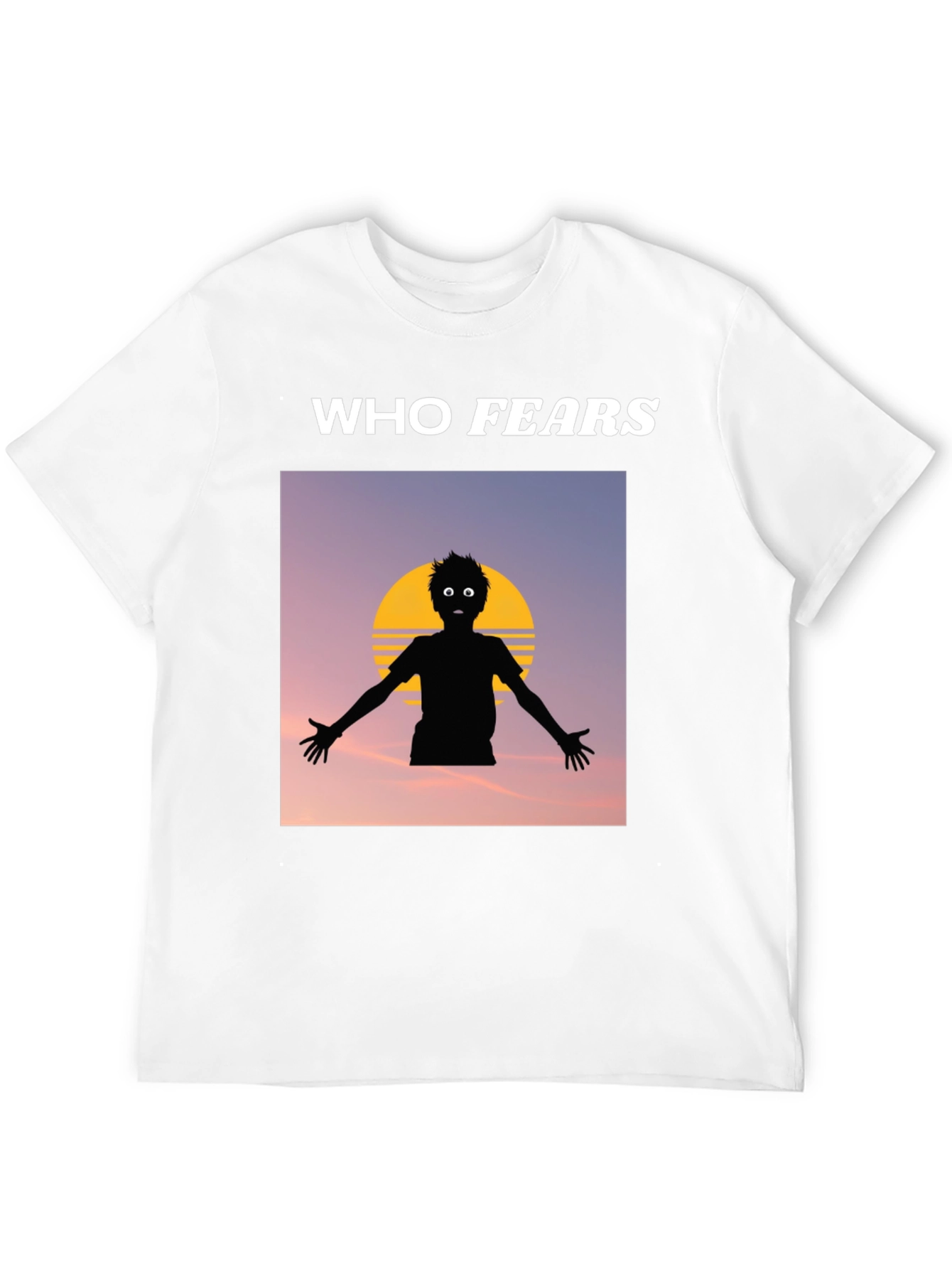 Black Who Fears T-Shirt, Graphic Tee, Cotton Blend view 12