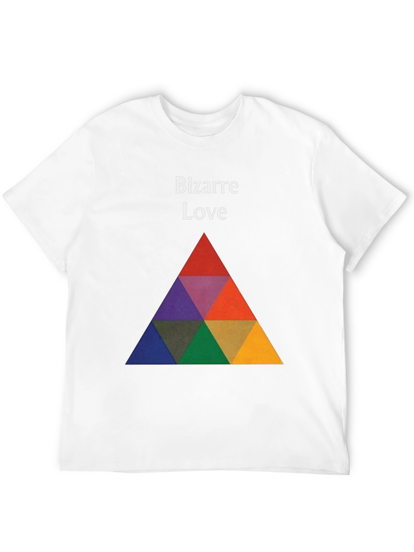 Black Bizarre Love Graphic Tee - Bold Triangle Design view 12