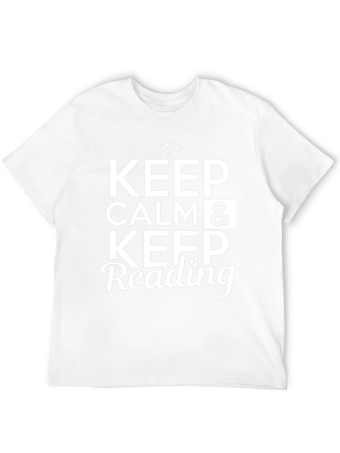 Black Keep Calm and Keep Reading T-Shirt view 12