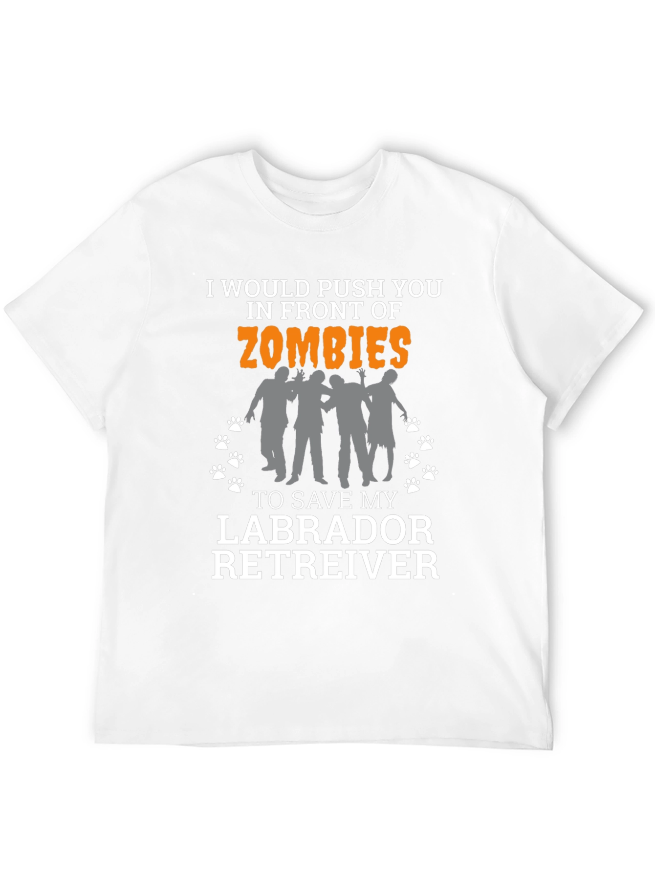 Black Zombie Labrador Retriever T-Shirt view 12