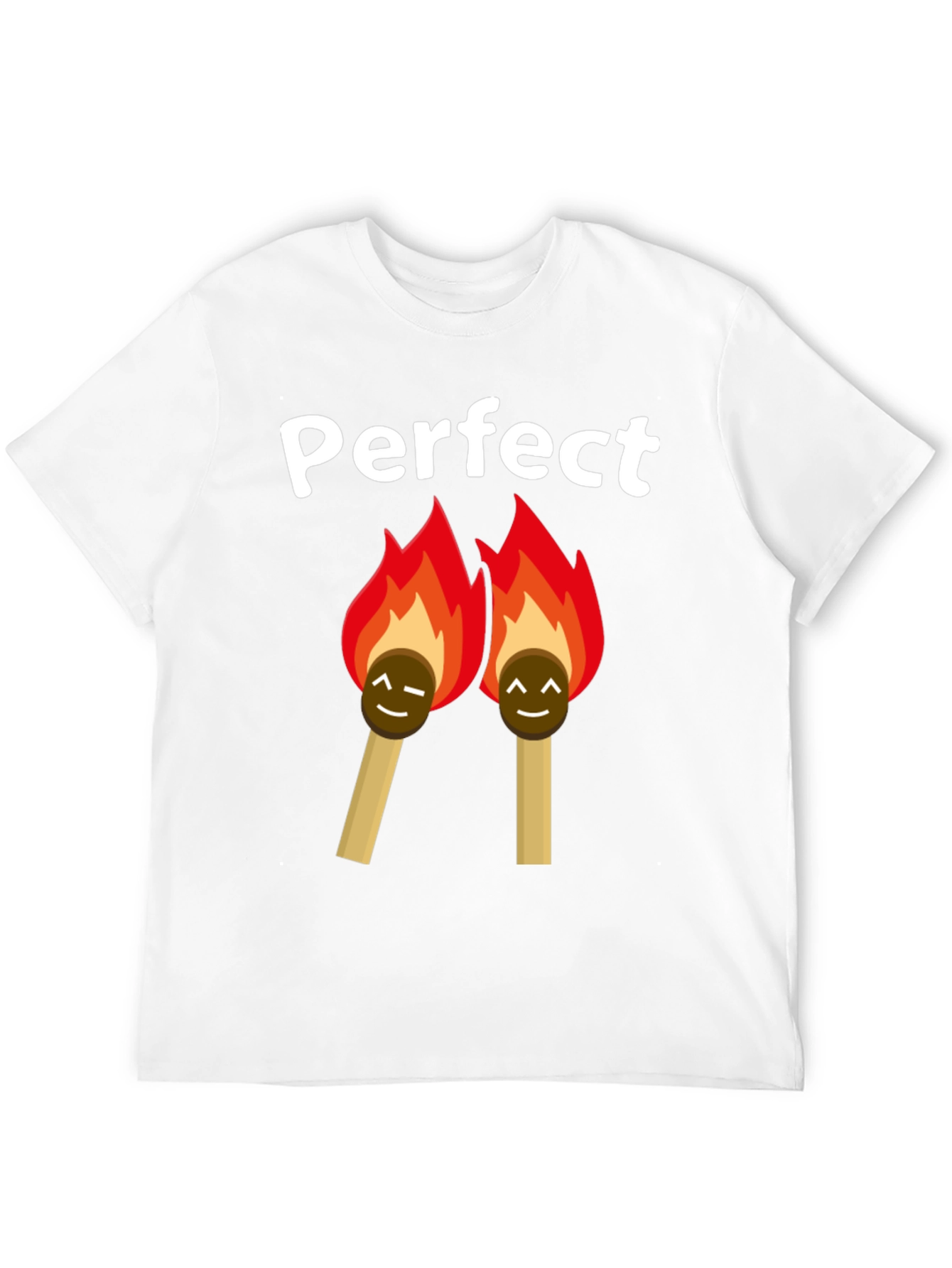Black Perfect Match T-Shirt - Novelty Graphic Tee view 12