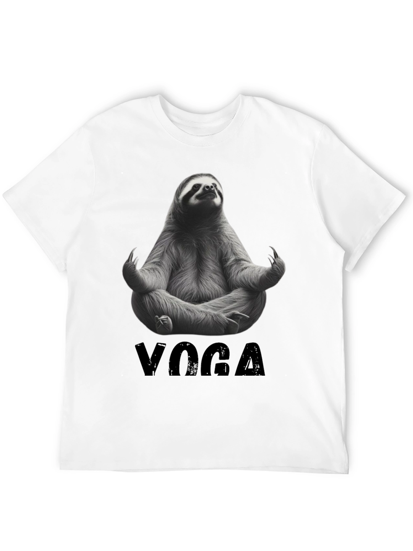 Black Sloth Yoga Graphic Tee - Relax & Unwind view 12