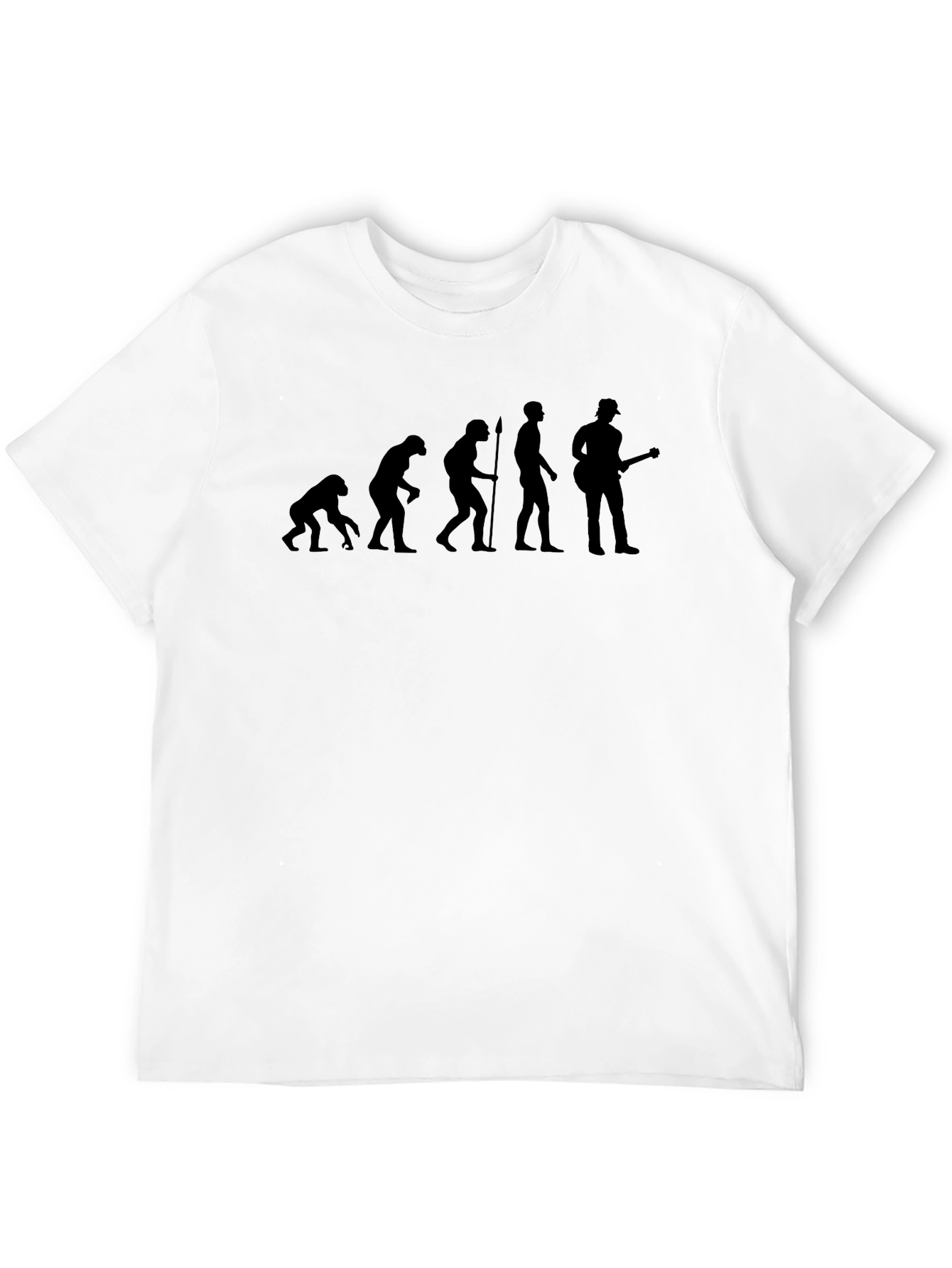 Black Evolution of Man T-Shirt - Guitarist view 12