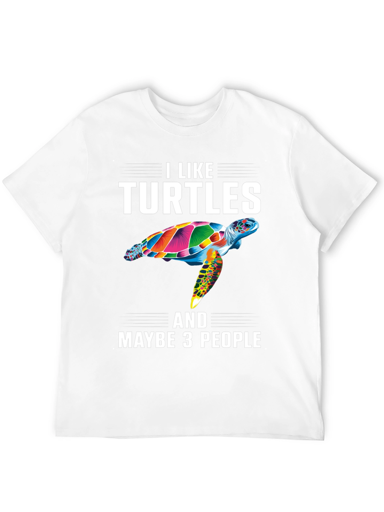 Black I Like Turtles T-Shirt - Funny Sea Turtle Graphic Tee view 12