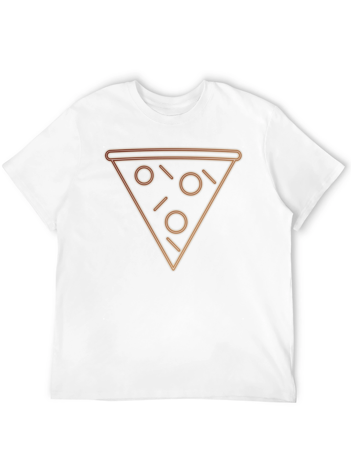 Neon Pizza Slice Graphic Tee - Trendy Casual Wear - 12