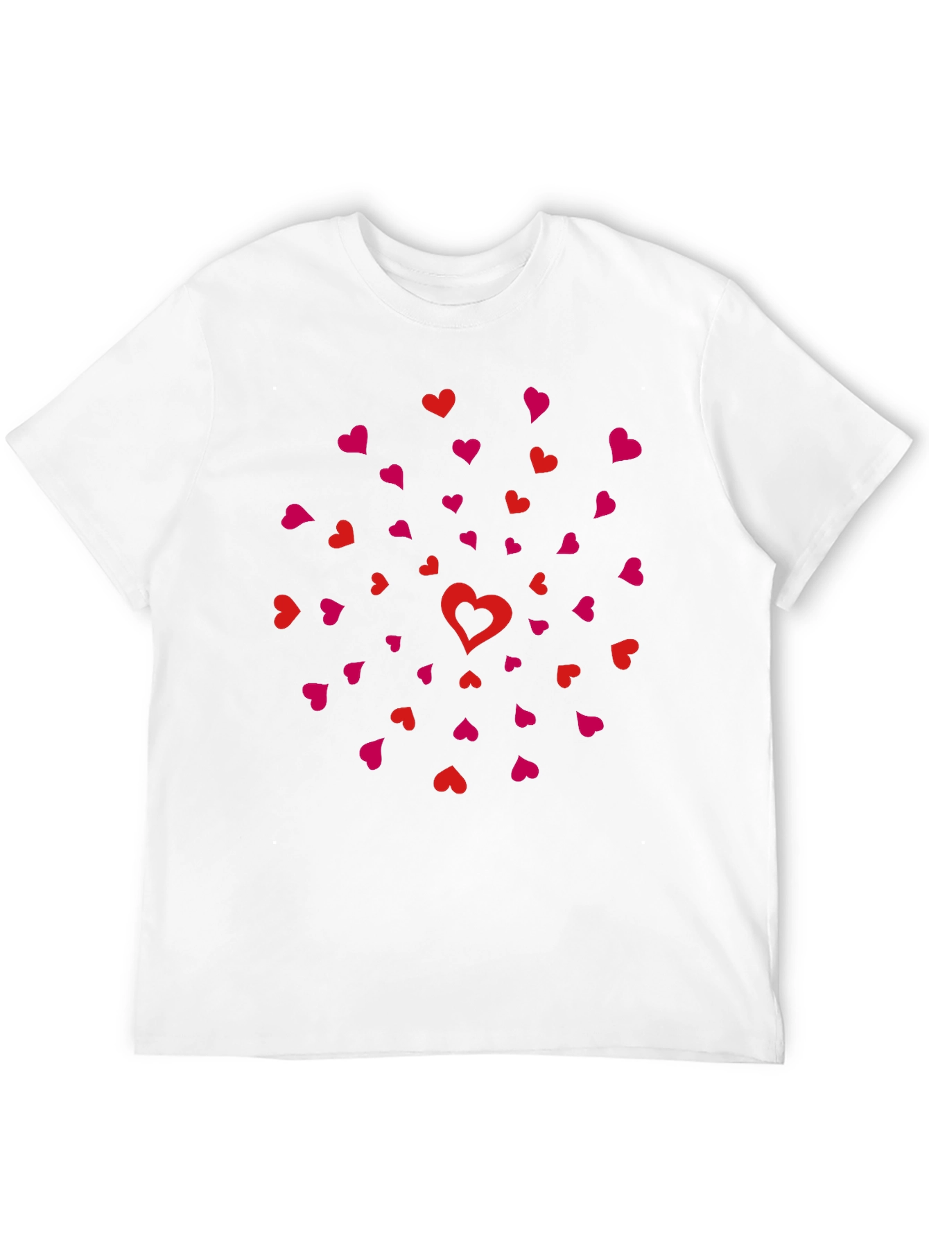 Black Heart Burst Black T-Shirt view 12