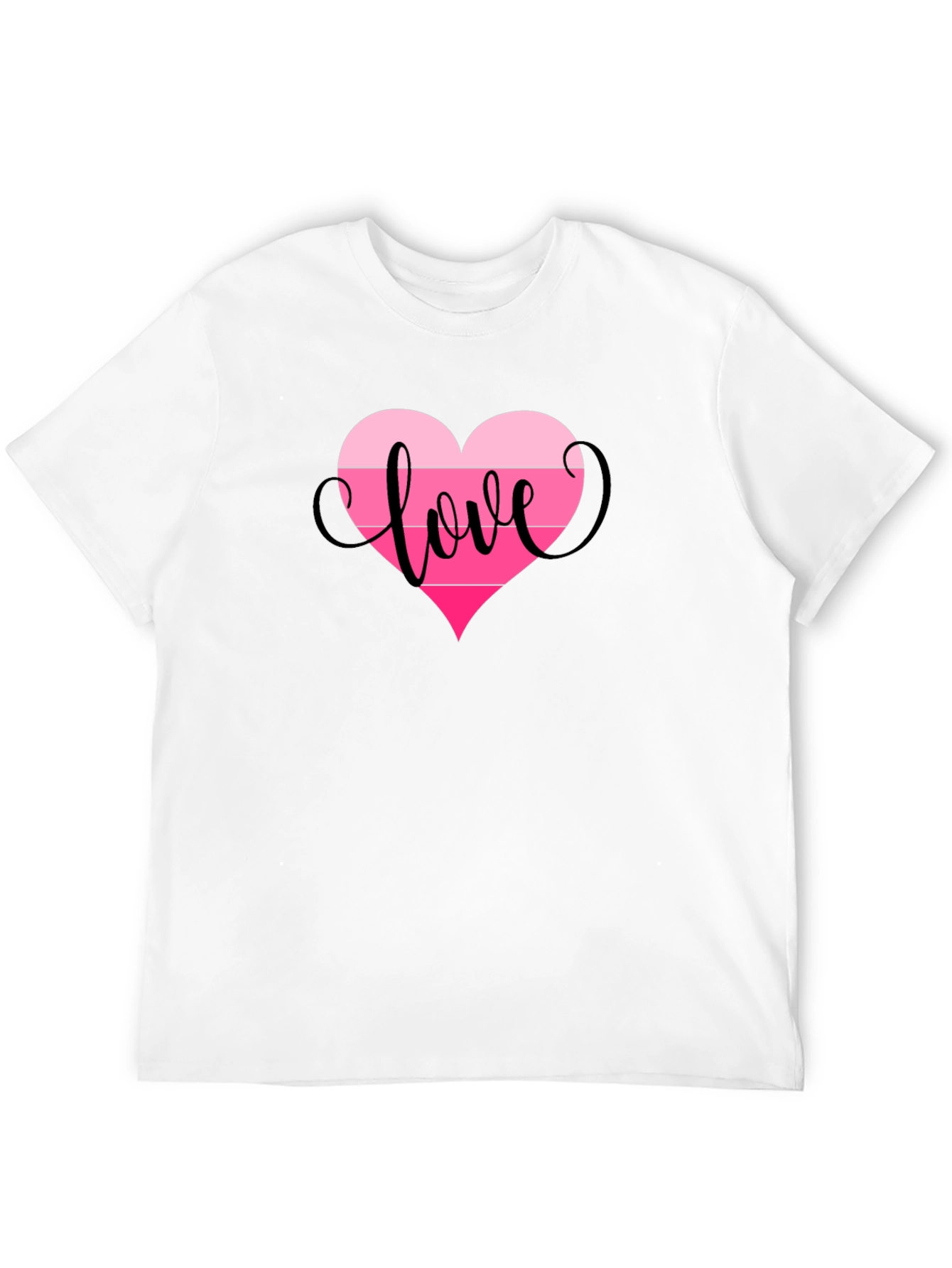 Black Love Heart Graphic Tee - Black view 12