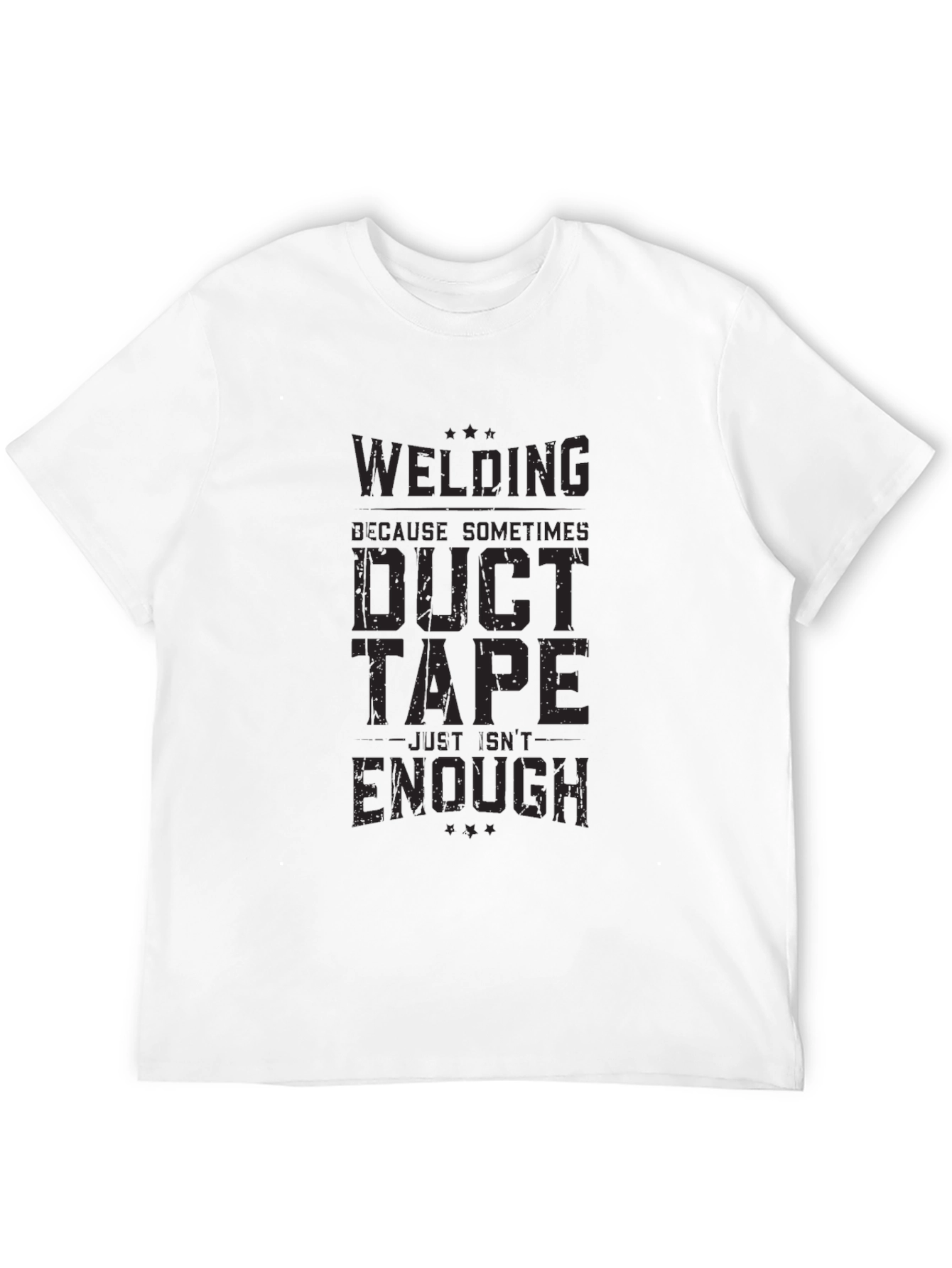 Black Welding Duct Tape T-Shirt view 12