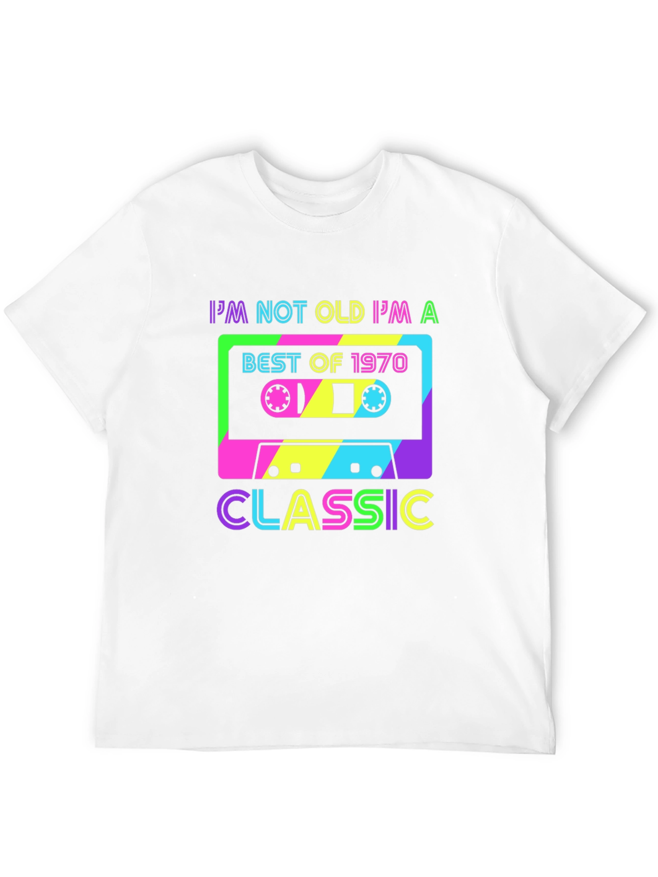 I'm Not Old I'm A Classic 1970 Cassette Tape T-Shirt - 12