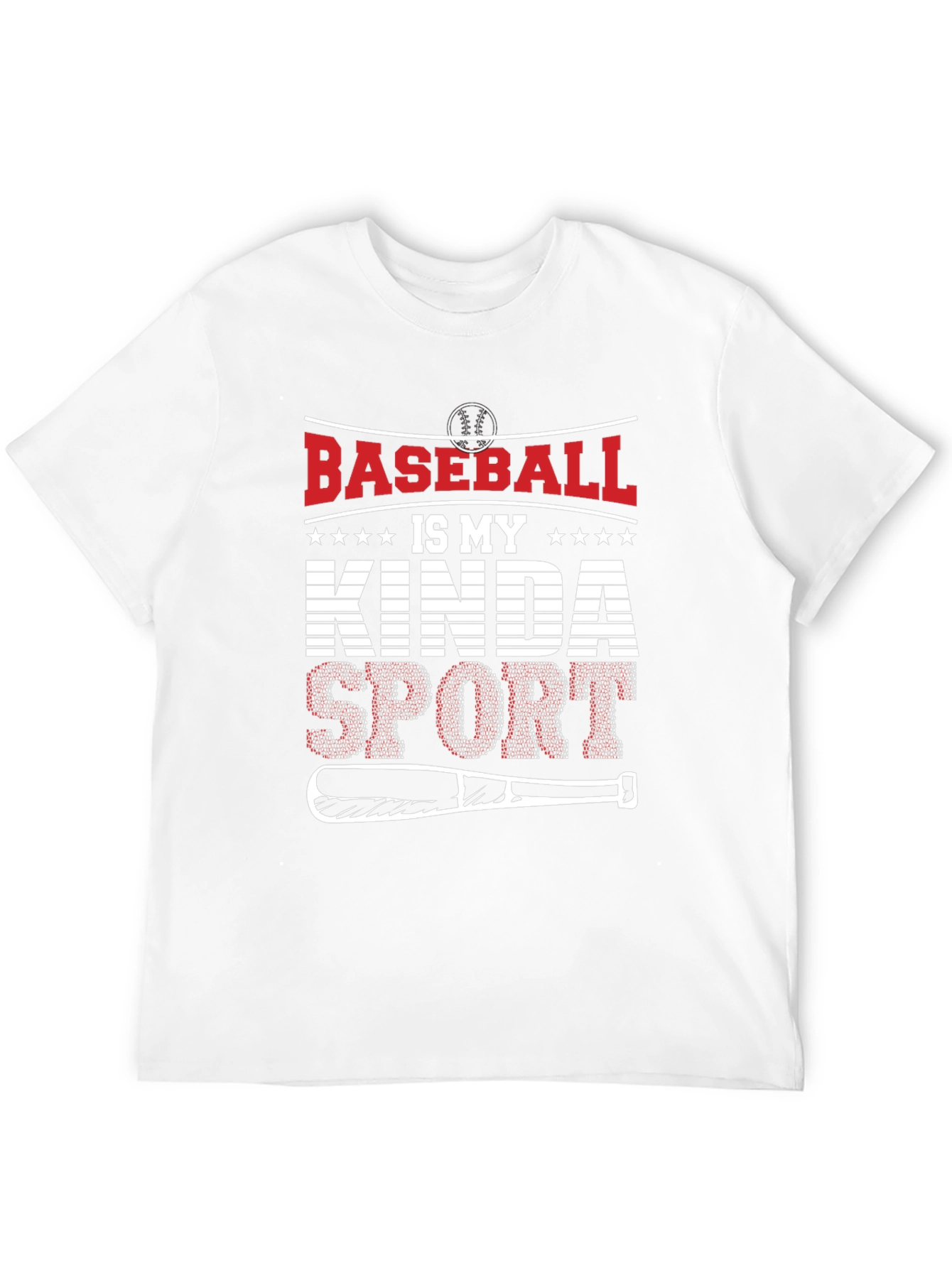 Black Baseball Is My Kinda Sport Graphic T-Shirt view 12