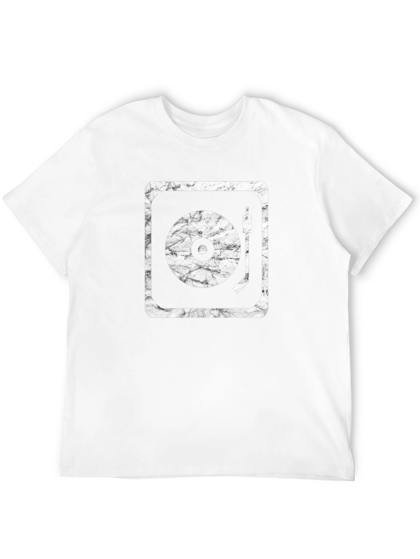 Black Vintage Turntable Graphic Tee - Black view 12