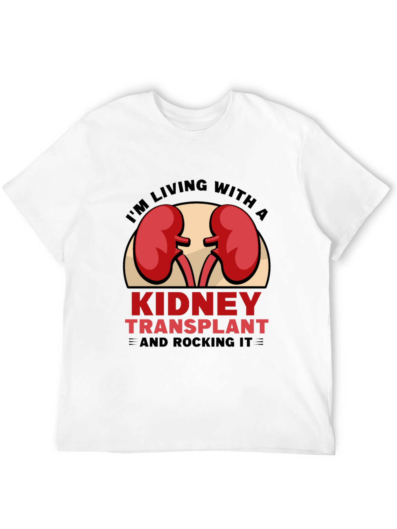 Black Kidney Transplant Rocking It T-Shirt view 12
