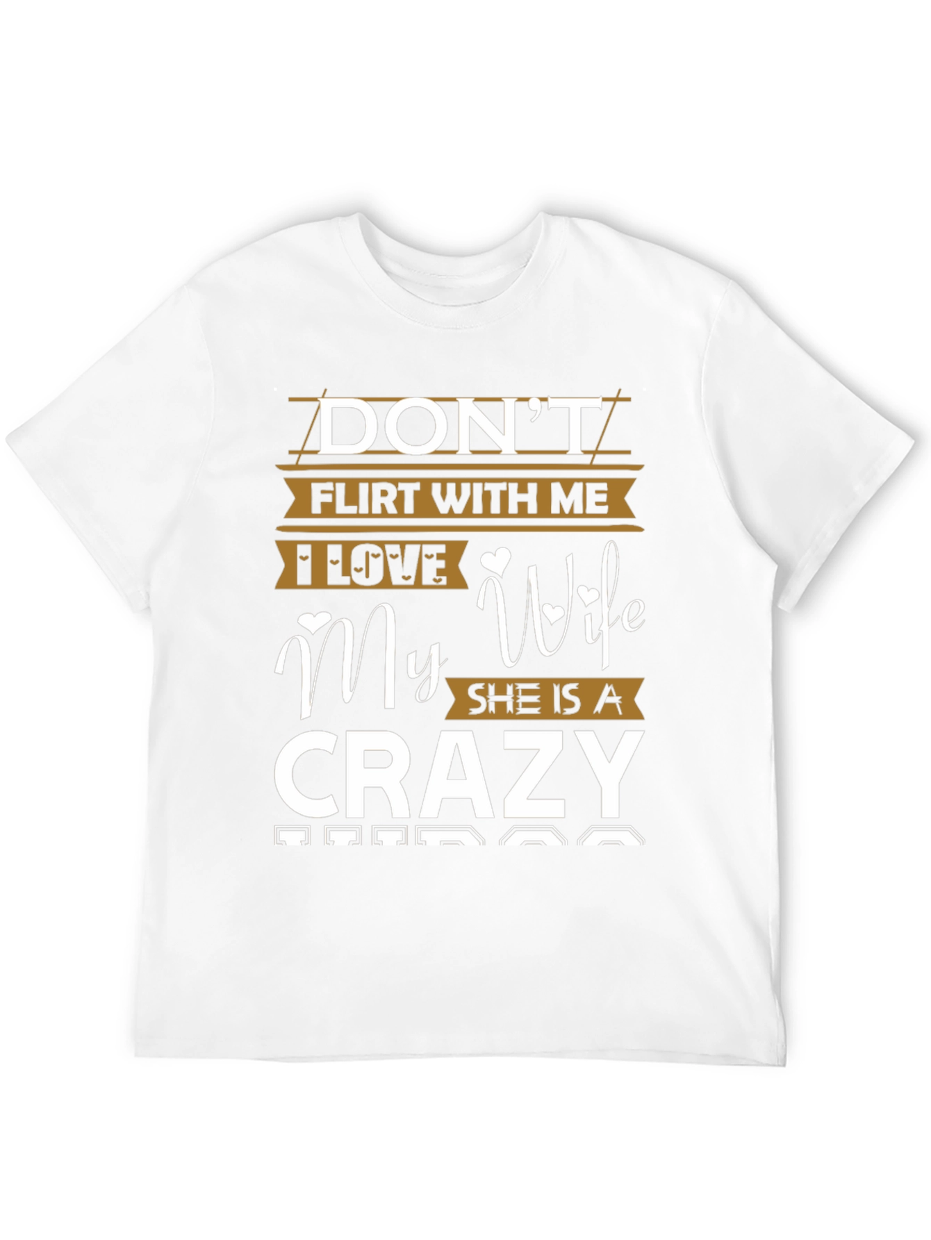 Black Don't Flirt With Me Crazy Wife T-Shirt view 12
