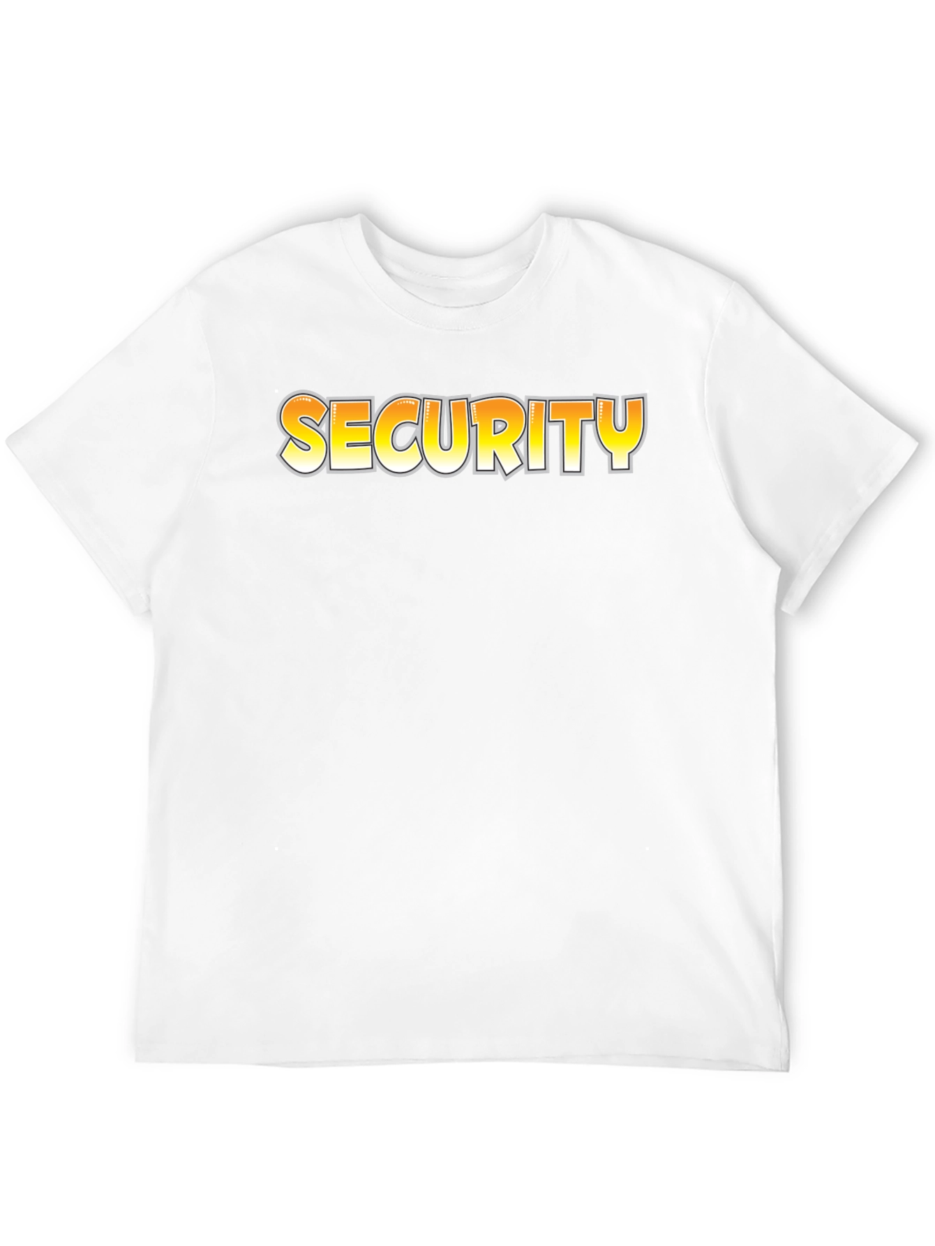 Black Security Graphic Tee - Men's Black Crew Neck T-Shirt view 12