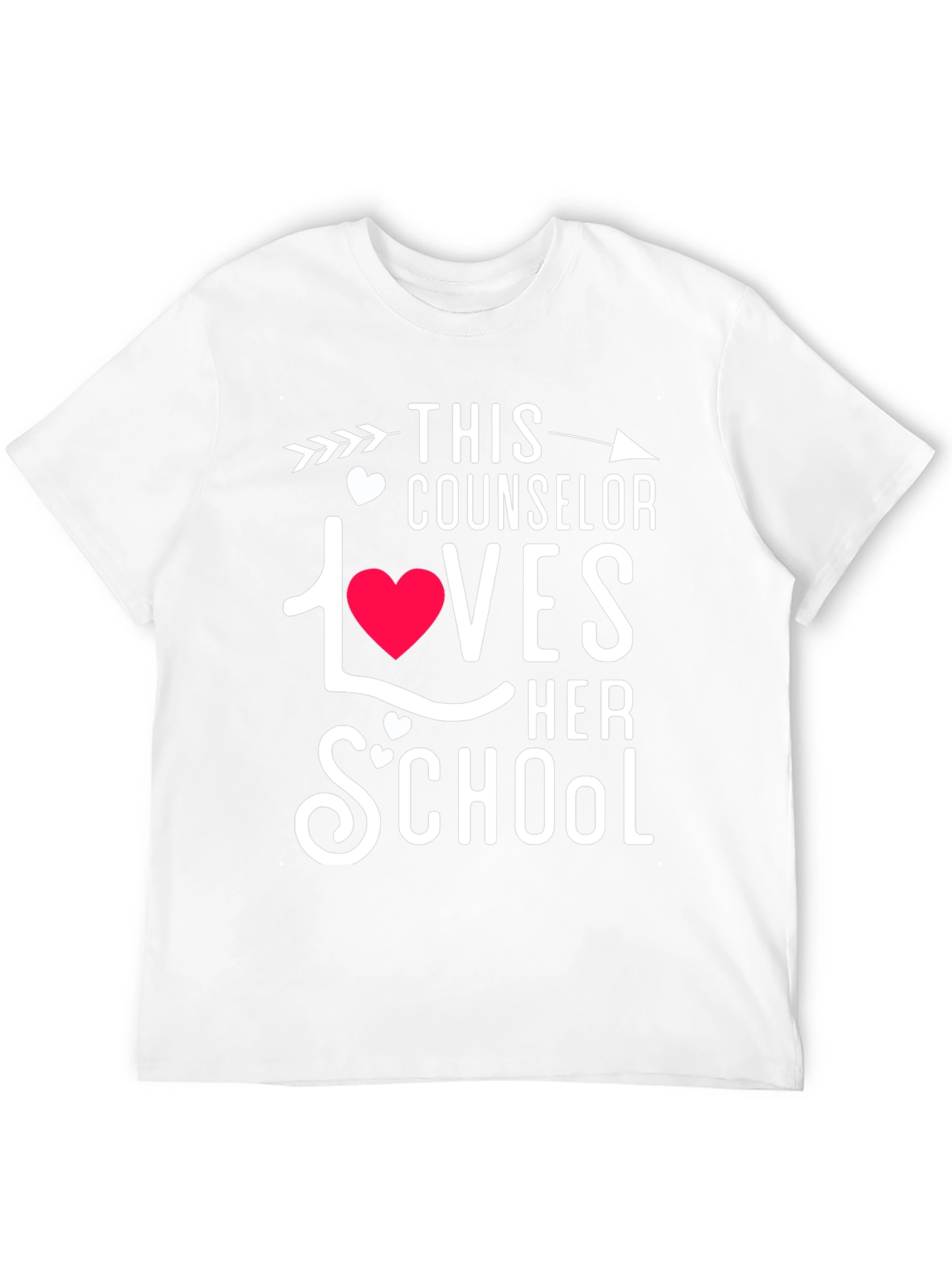Black Counselor Loves School T-Shirt view 12