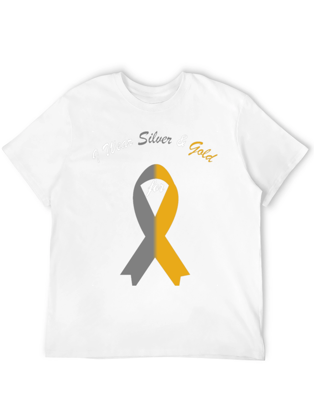 Black I Wear Silver & Gold T-Shirt view 12