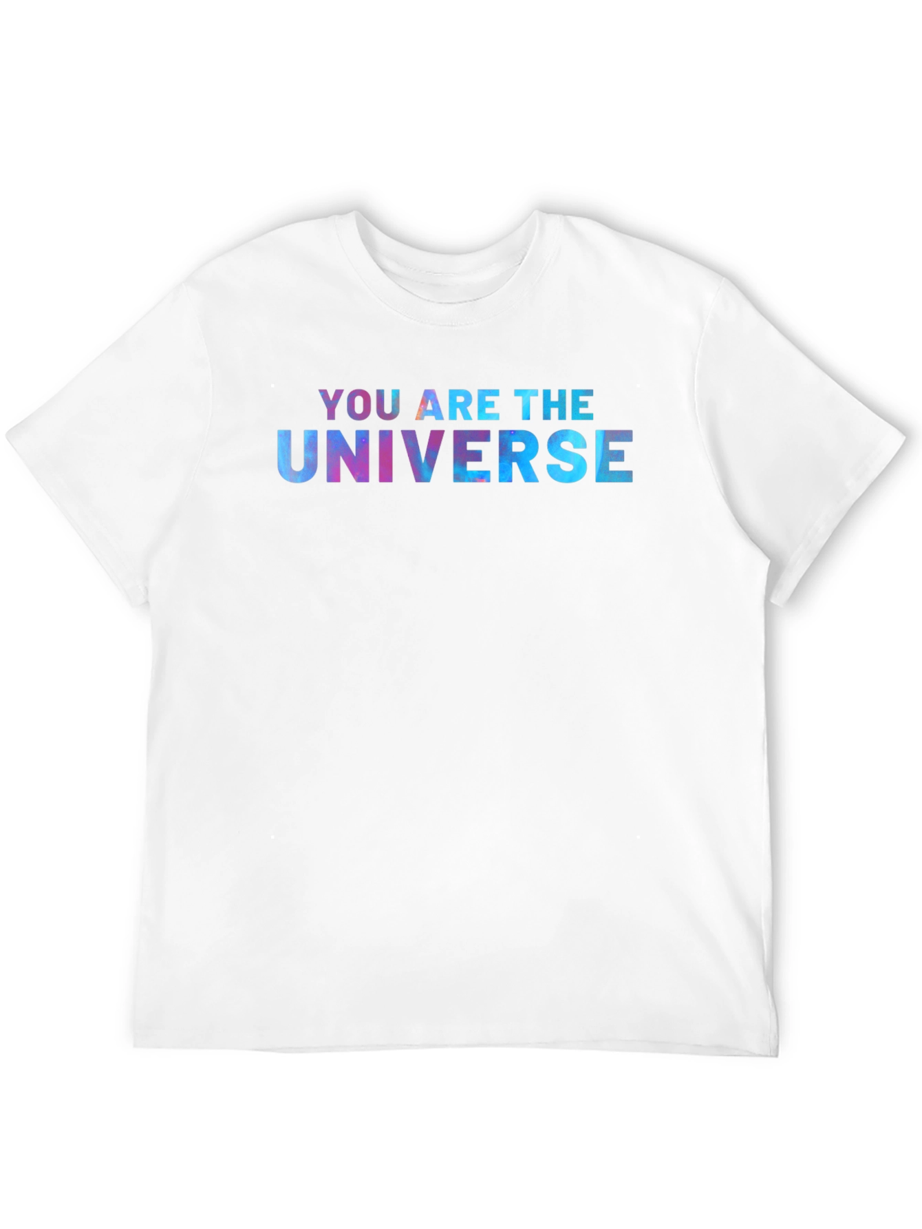 Black You Are The Universe Graphic Tee - Black Cotton T-Shirt view 12
