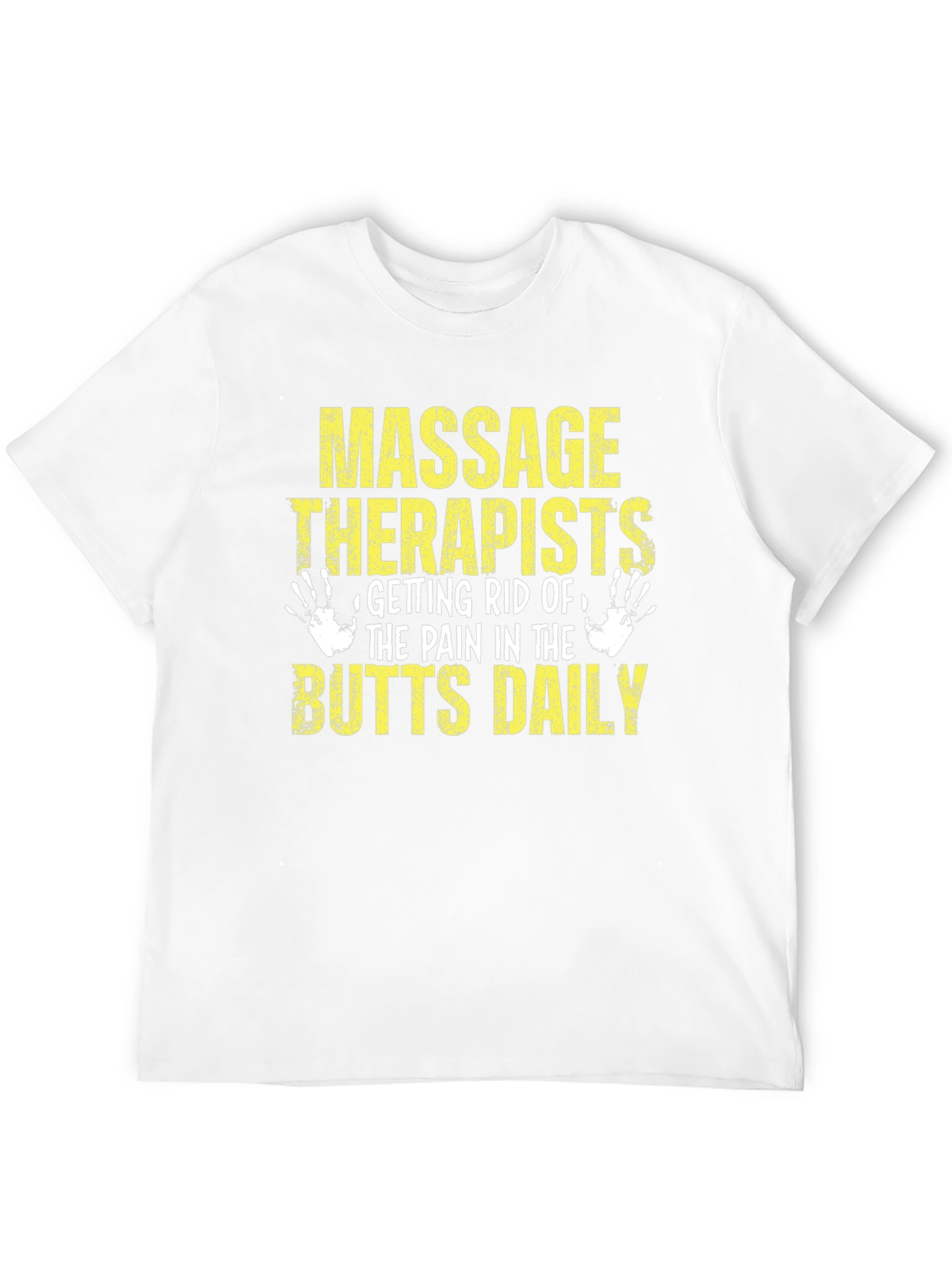 Black Massage Therapist Butts Daily T-Shirt view 12