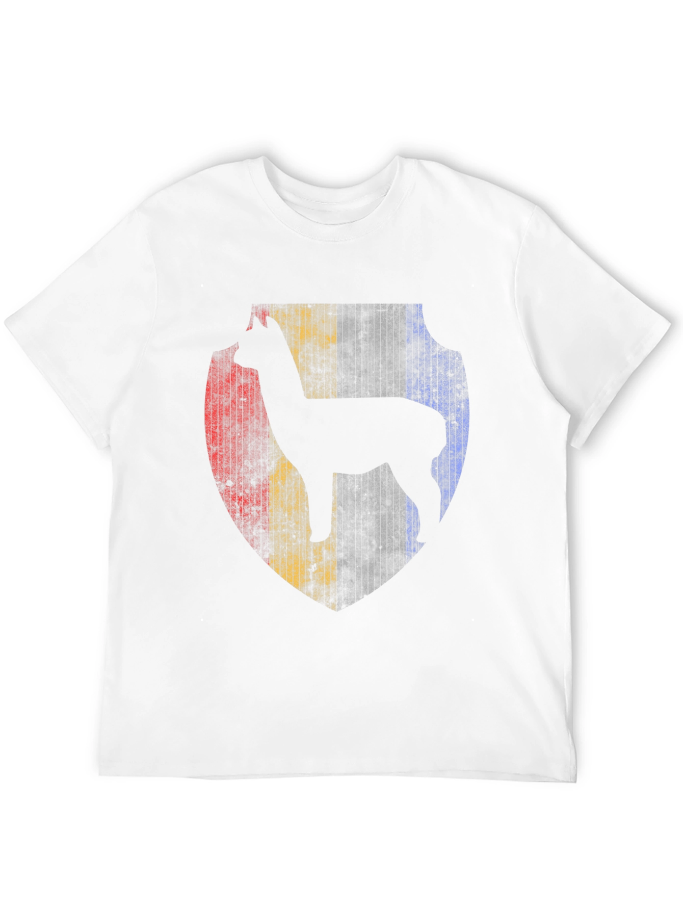 Alpaca Shield Graphic Tee - Men's Black T-Shirt - 12