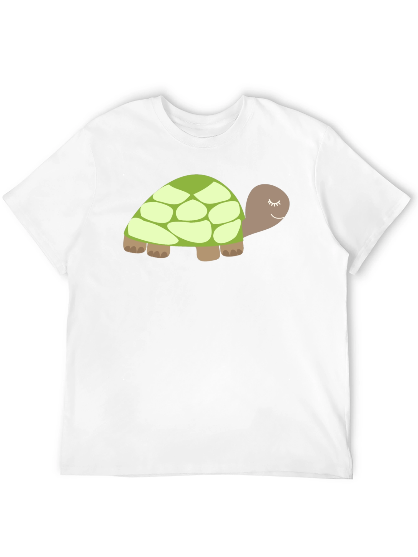 Black Cute Turtle Graphic Tee - Soft Black Cotton view 12