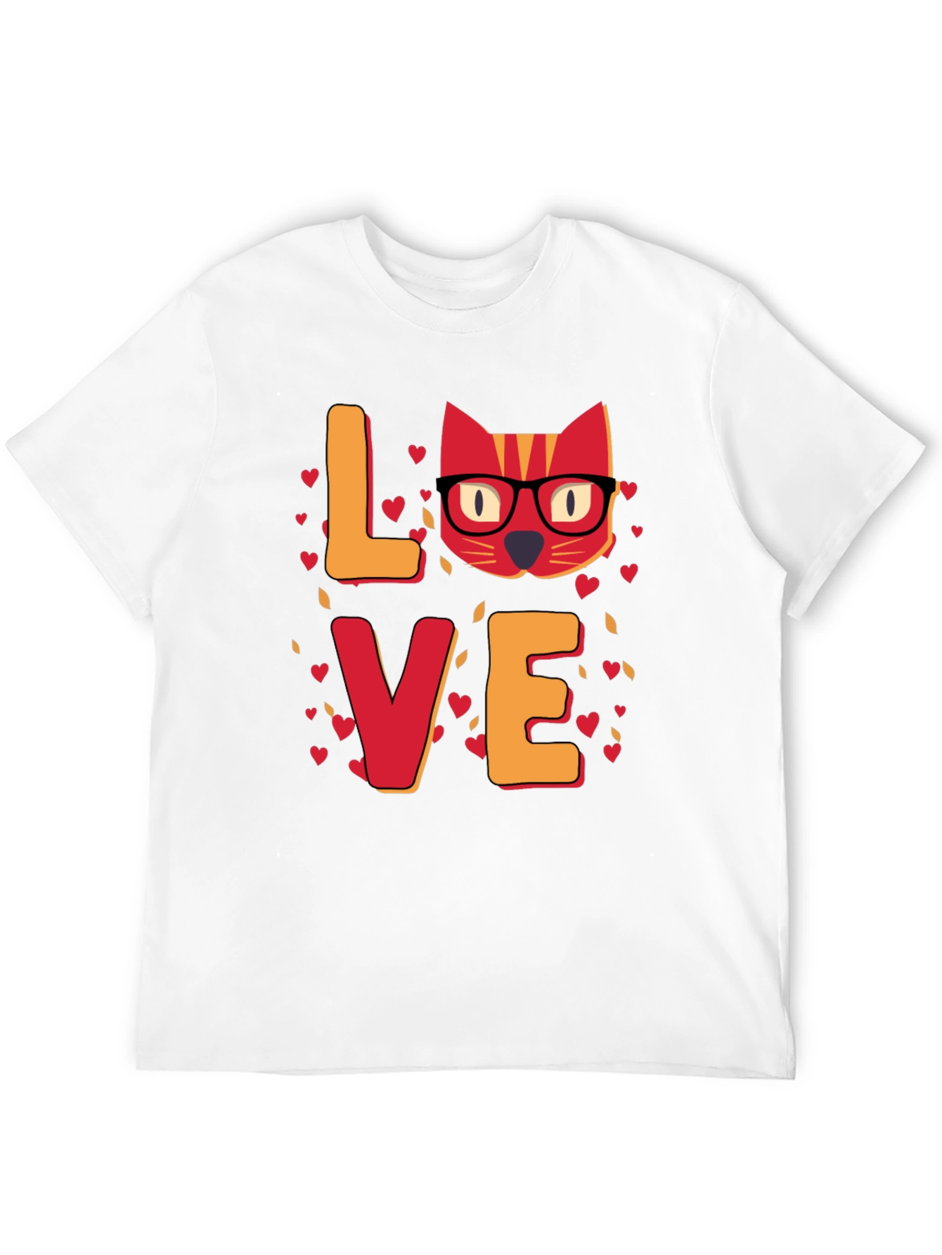Black Love Cat T-Shirt - Unique Valentine's Day Gift for Cat Lovers view 12