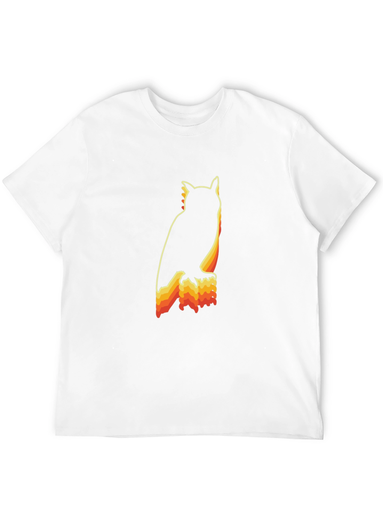 Black Retro Owl Graphic T-Shirt view 12