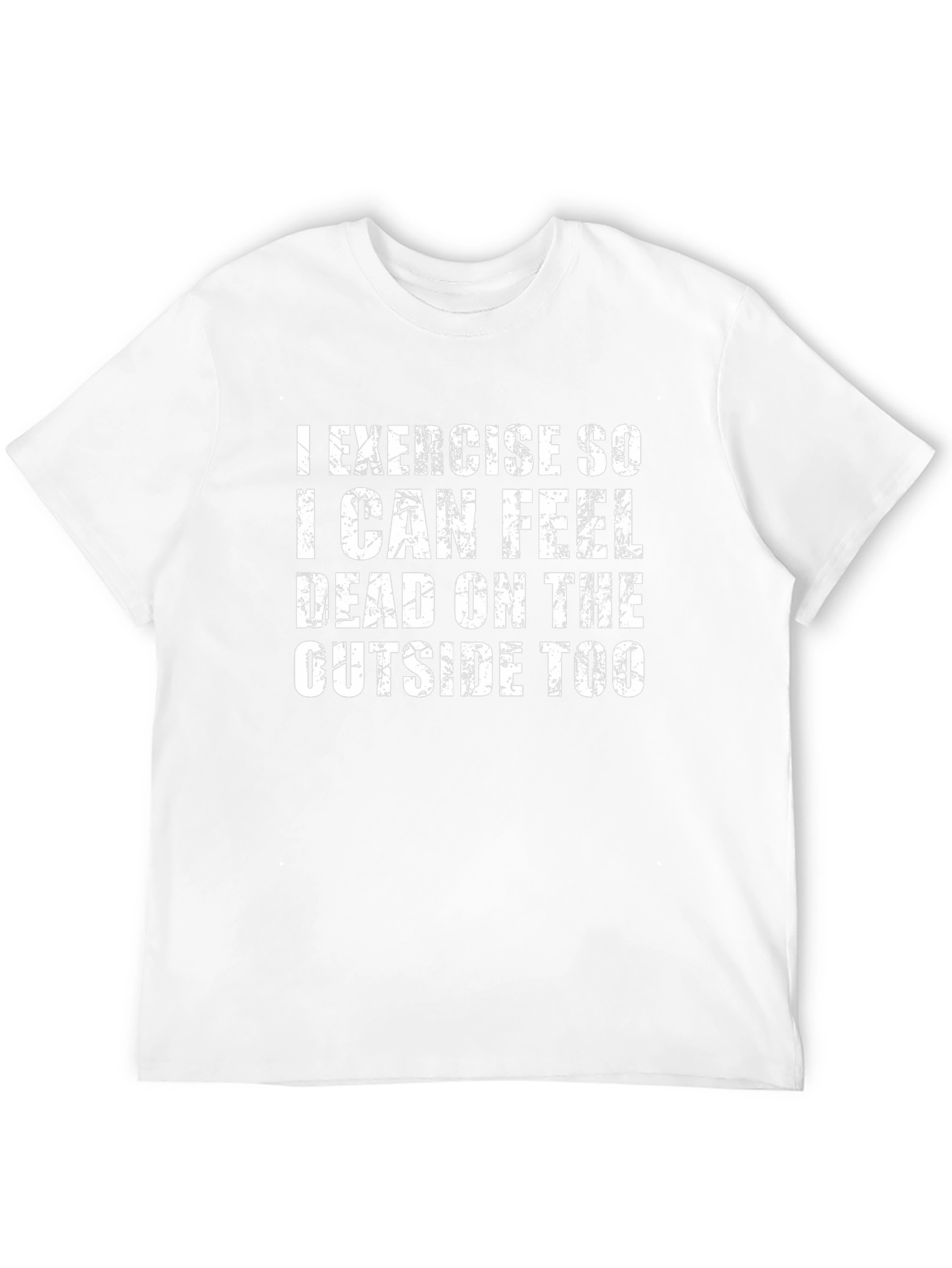 Black Funny Exercise T-Shirt - I Exercise So I Can Feel Dead view 12