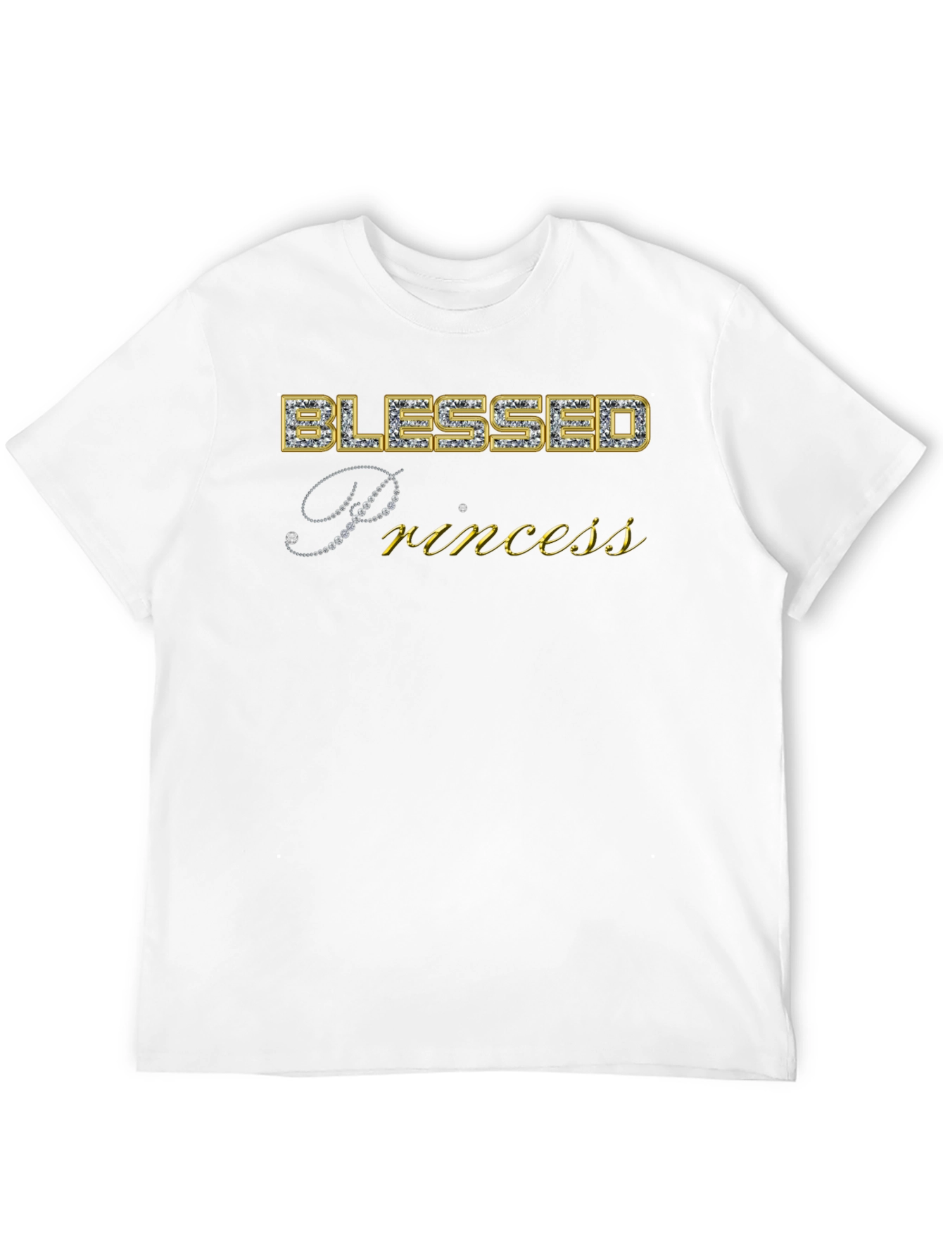 Black Blessed Princess Graphic Tee view 12
