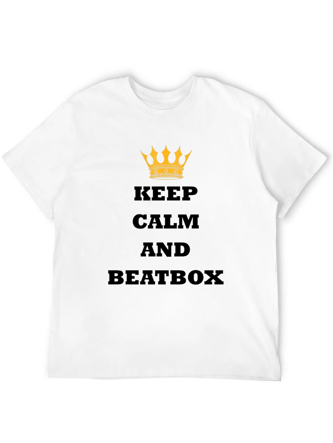 Black Keep Calm and Beatbox Black T-Shirt view 12